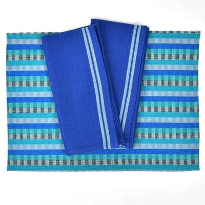 Hand woven Blue White Dish Cloths Fair Trade Mayamam Weavers