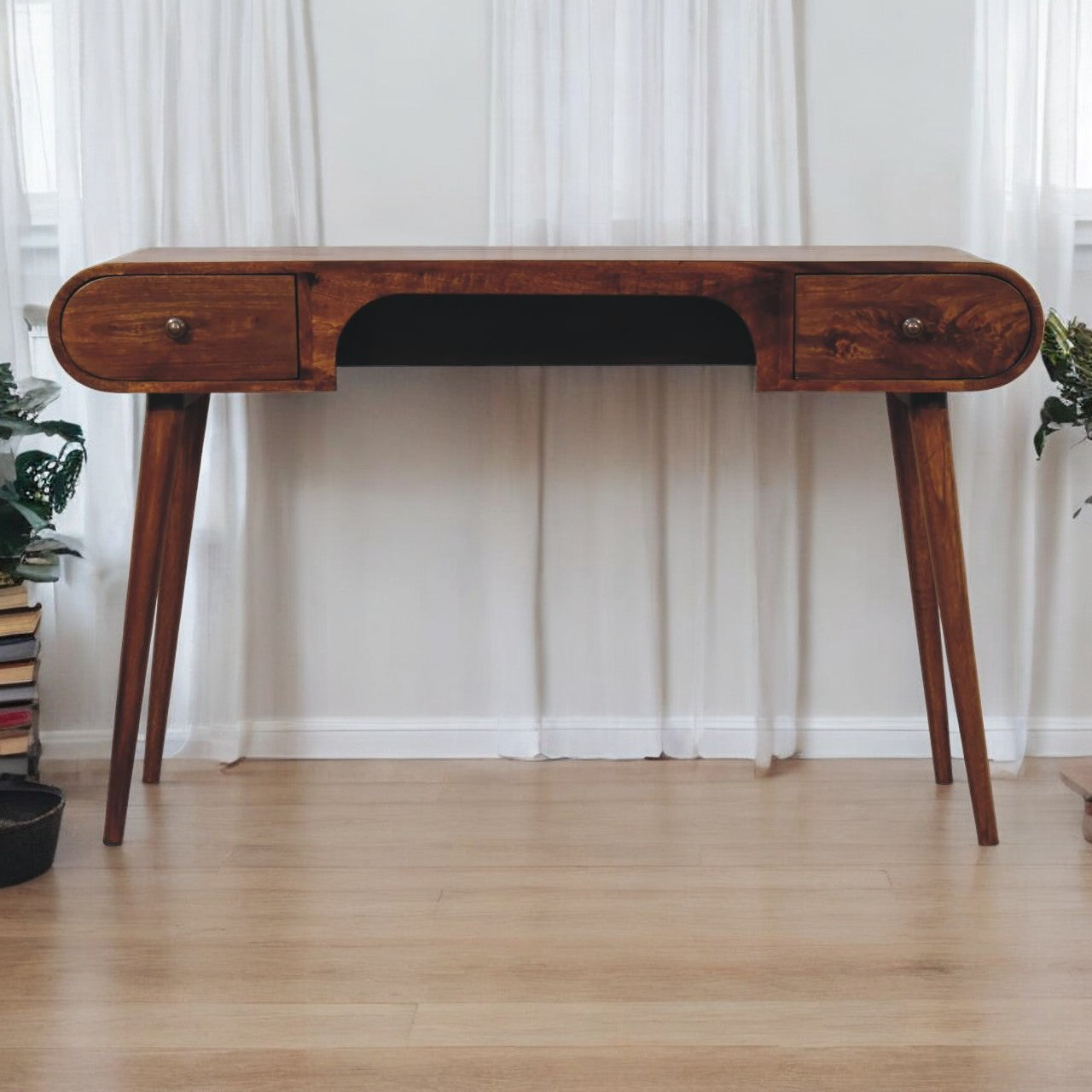 Solid Wood London Arch Writing Desk