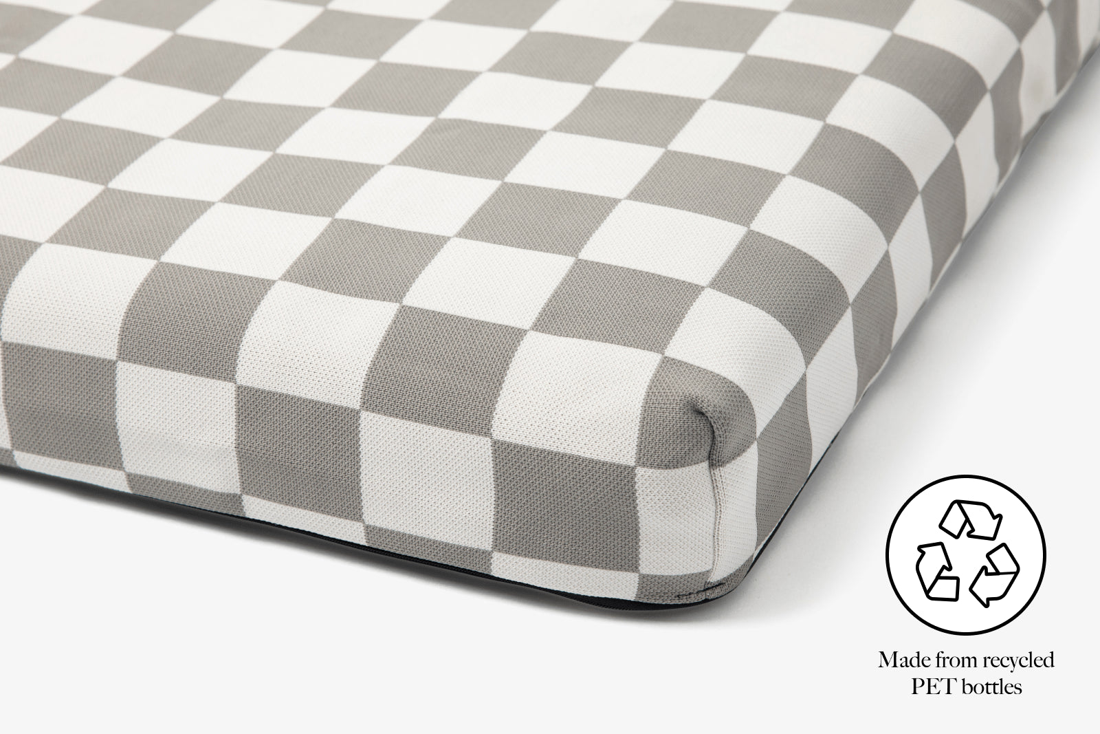 Laylo Pets LAY LO Pets - Gray Checker Dog Bed or Bed Cover Lay Lo Pets