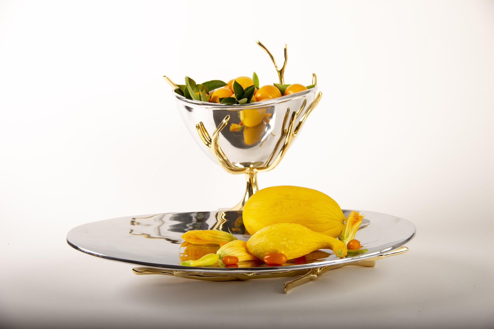 Manzanita Pedestal Platter Lg - Nima Oberoi Lunares 