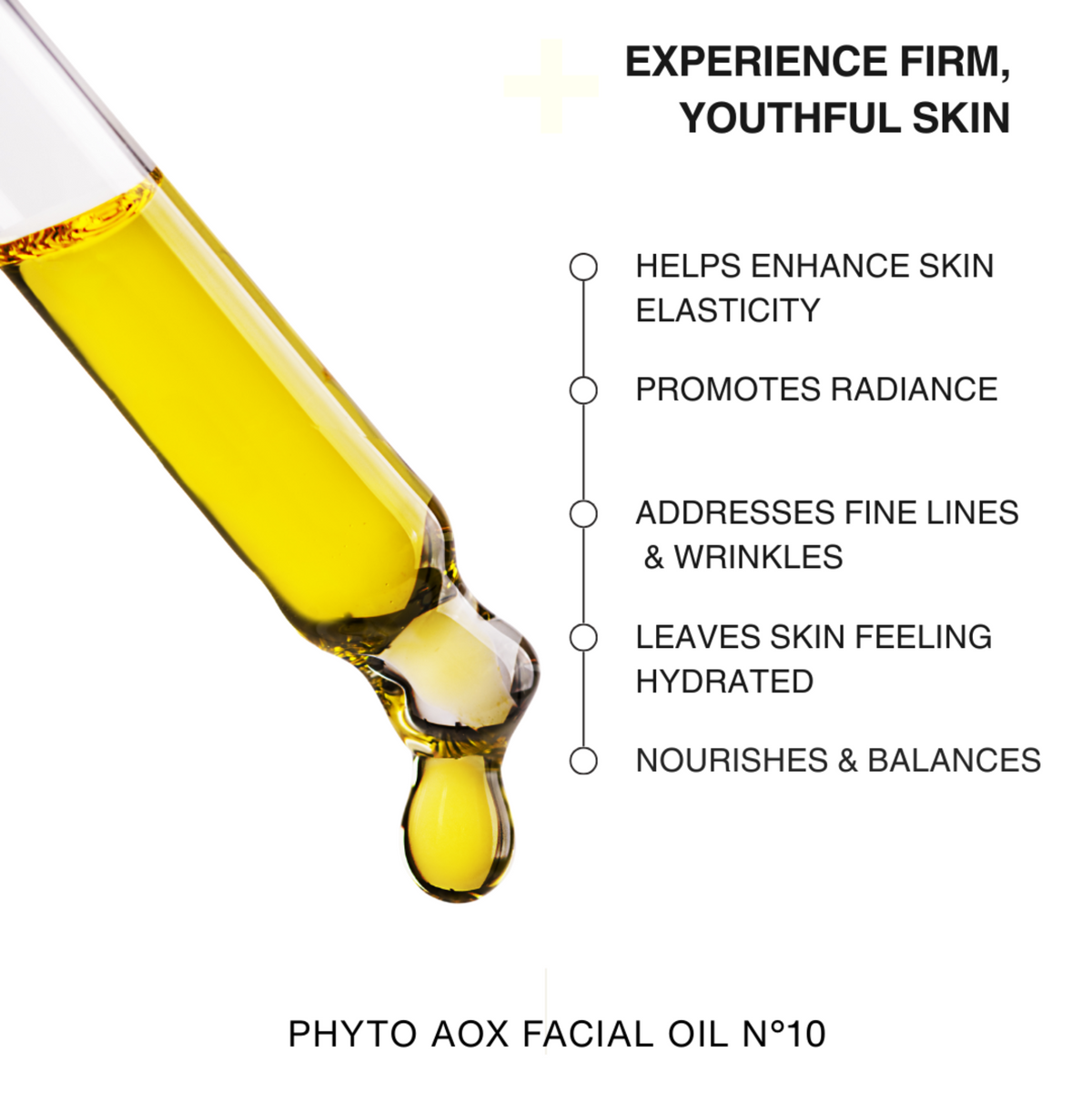 Phyto AOX Facial Oil N°10 from TOPICAL SKIN CLEAN DERMACEUTICALS golden amber facial oil with Exposome Defense Technology.