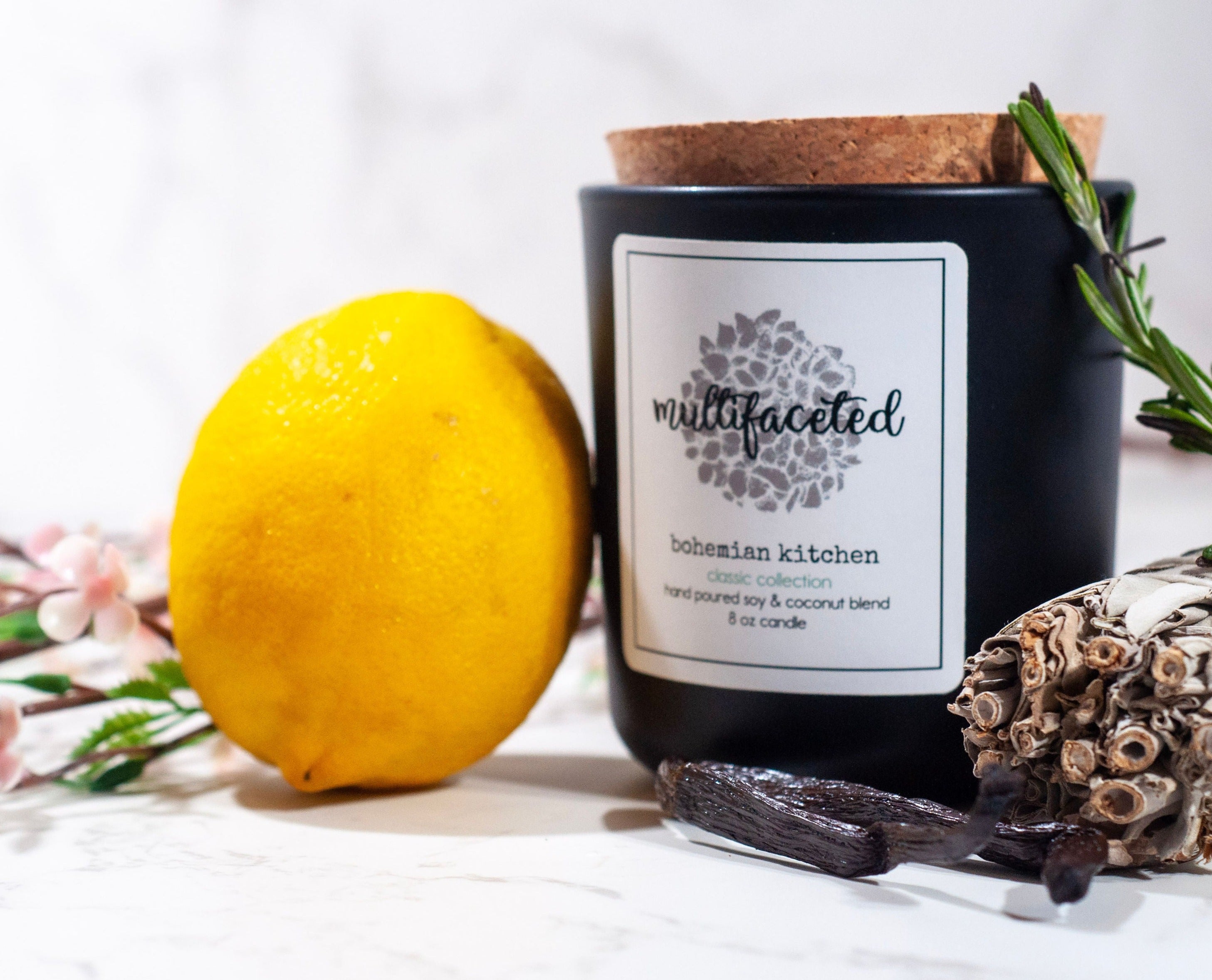 Bohemian Kitchen Scent Candle - Eco-Friendly 8 oz.