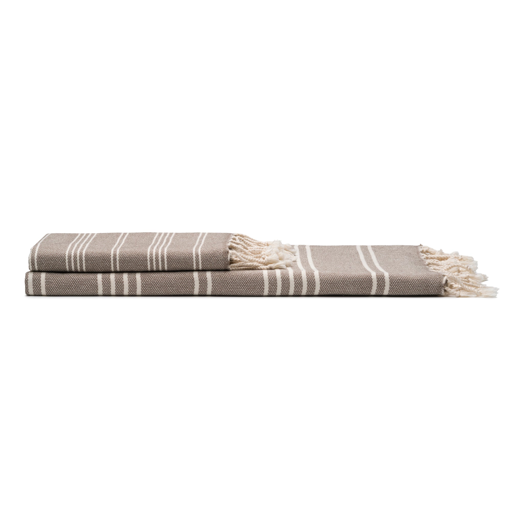 Essential Stripe Turkish Cotton Bath and Hand Towels