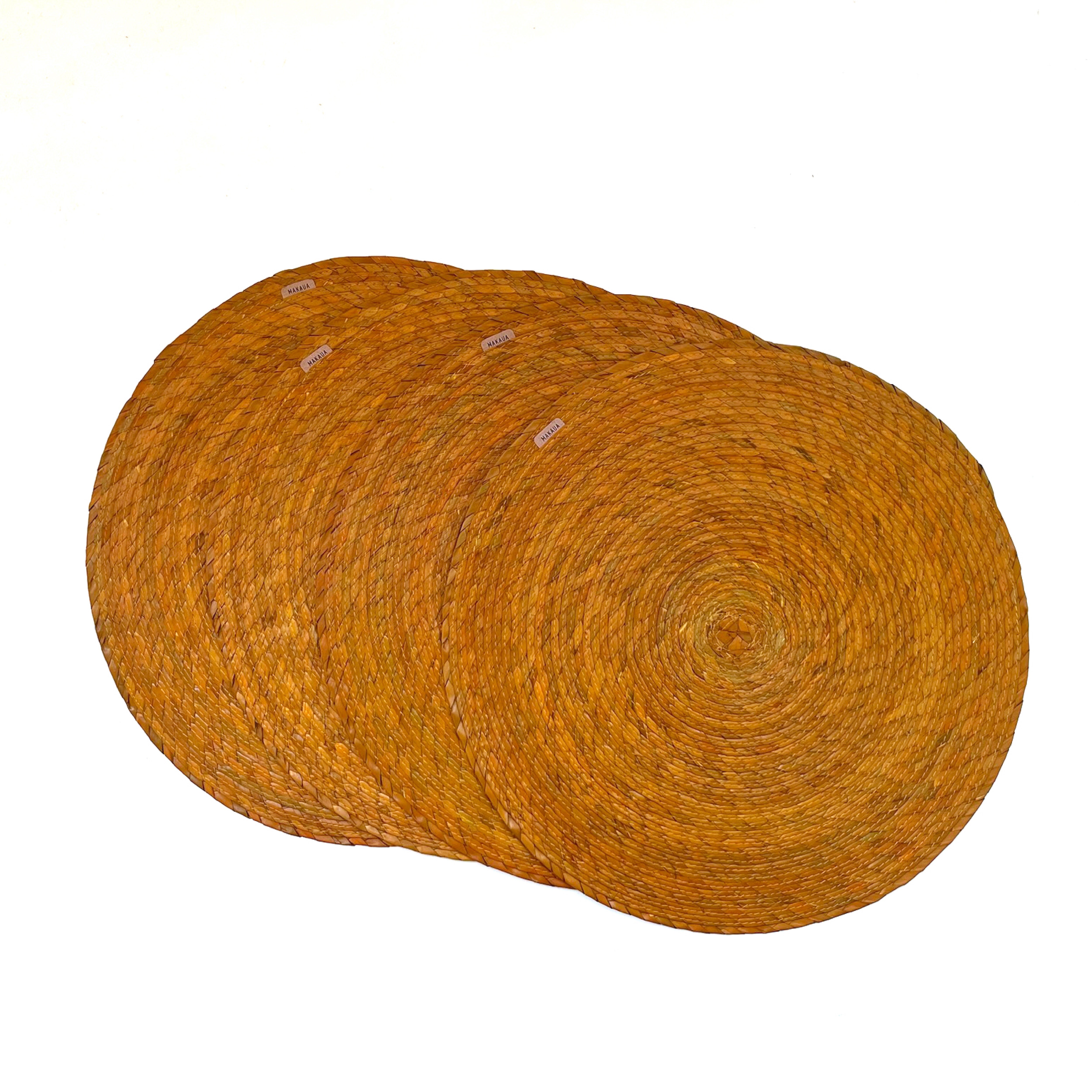 S/4 Palm Single Sided Placemat - Mustard