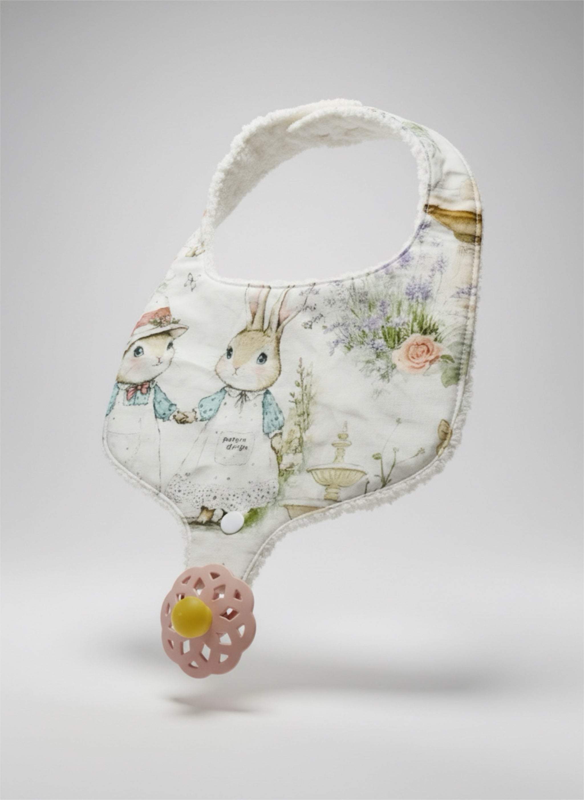 Soothe & Snap Bib – Bramble Rabbit