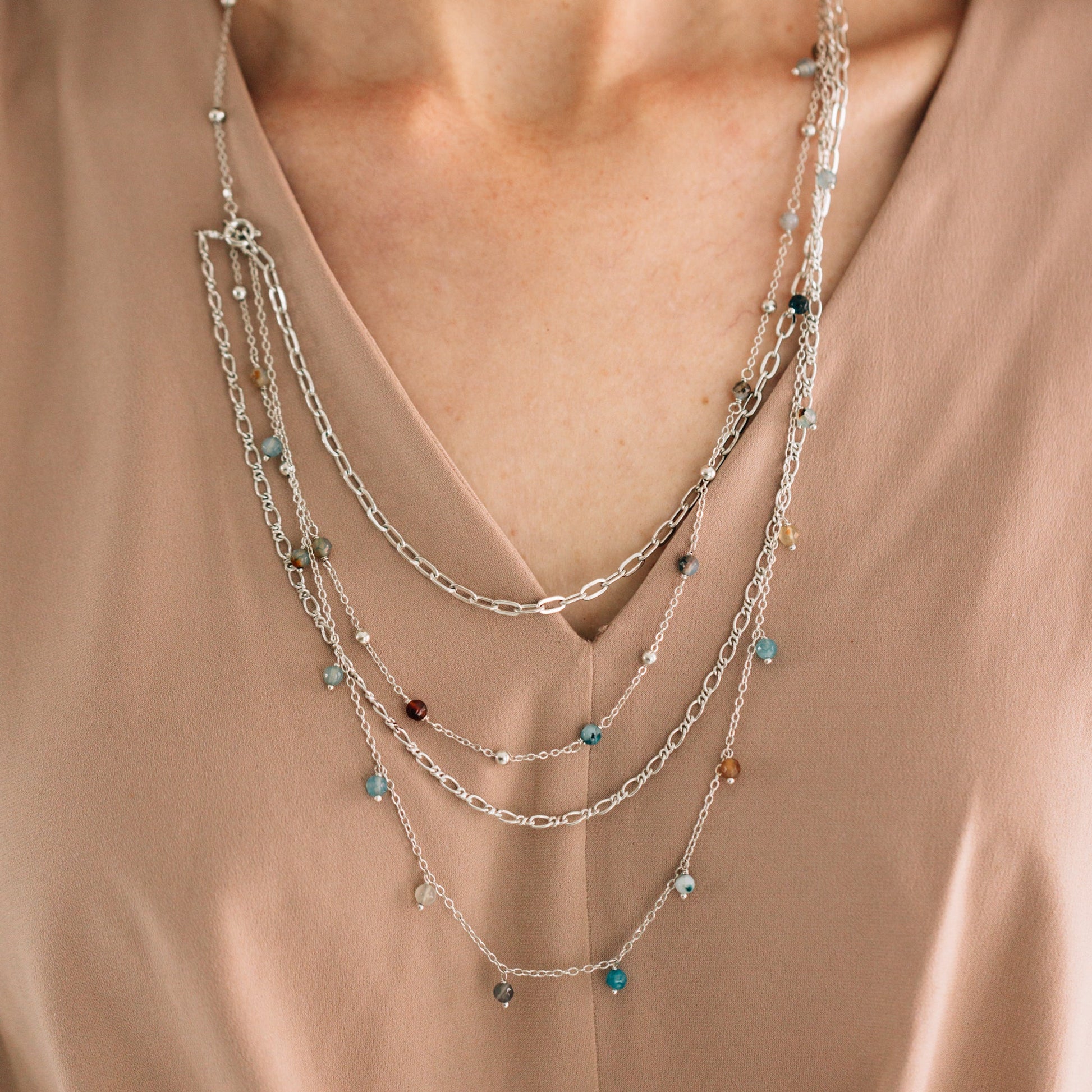 Nanda Layered Beaded Necklace - Ten Thousand Villages