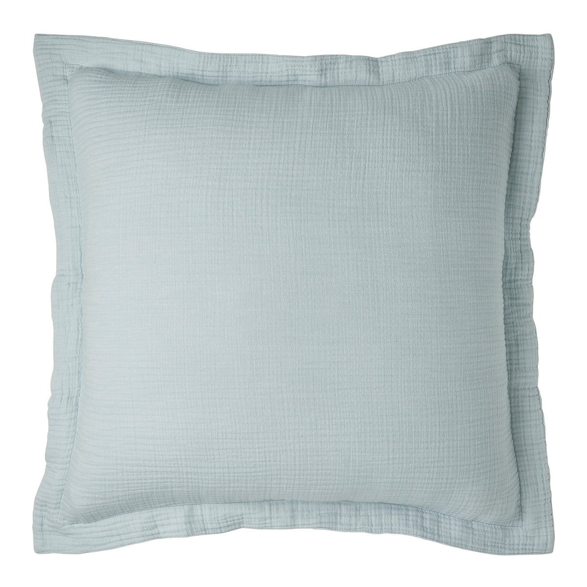 ES-050-2626_1|Light blue textured cotton duvet cover, featuring a soft, crinkled gauze fabric for a relaxed and airy feel. Ideal for serene bedrooms.