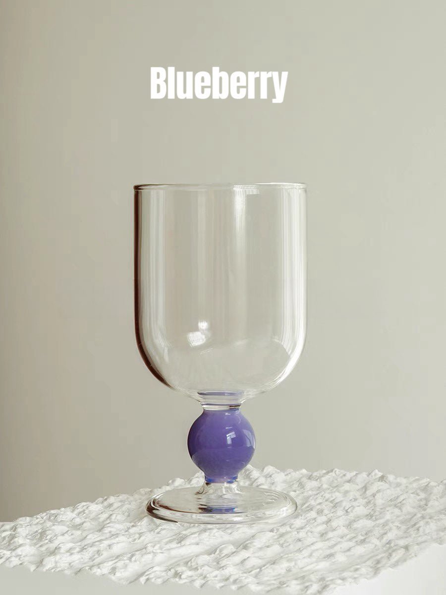 Gumballs Wine Glass - Eclectic Whimsical Coloured Cocktail Glasses - Stemware - Gumballs Wine Glass - Blueberry - INSPECIAL HOME