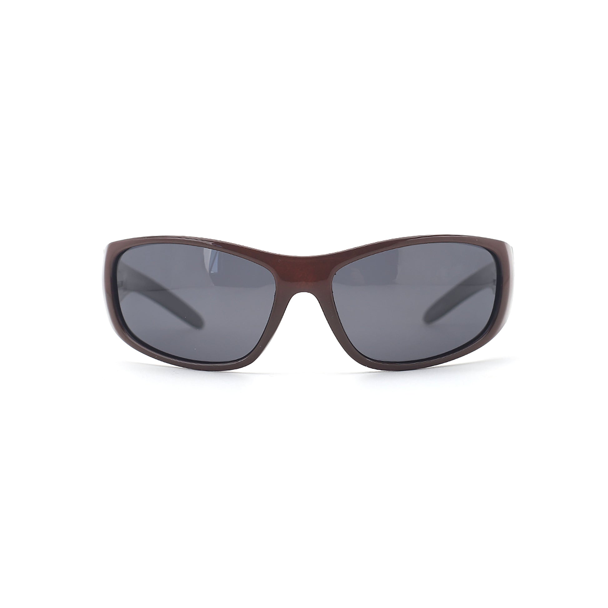 SAD Eyewear Fade wrap around sunglasses Sepia with polarized grey UV protection lenses