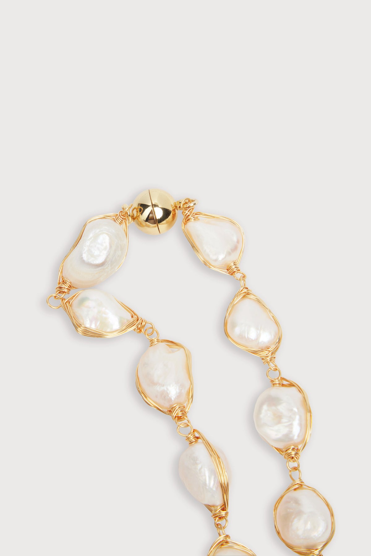 Turquoise Baroque Pearl Necklace - Turquoise
