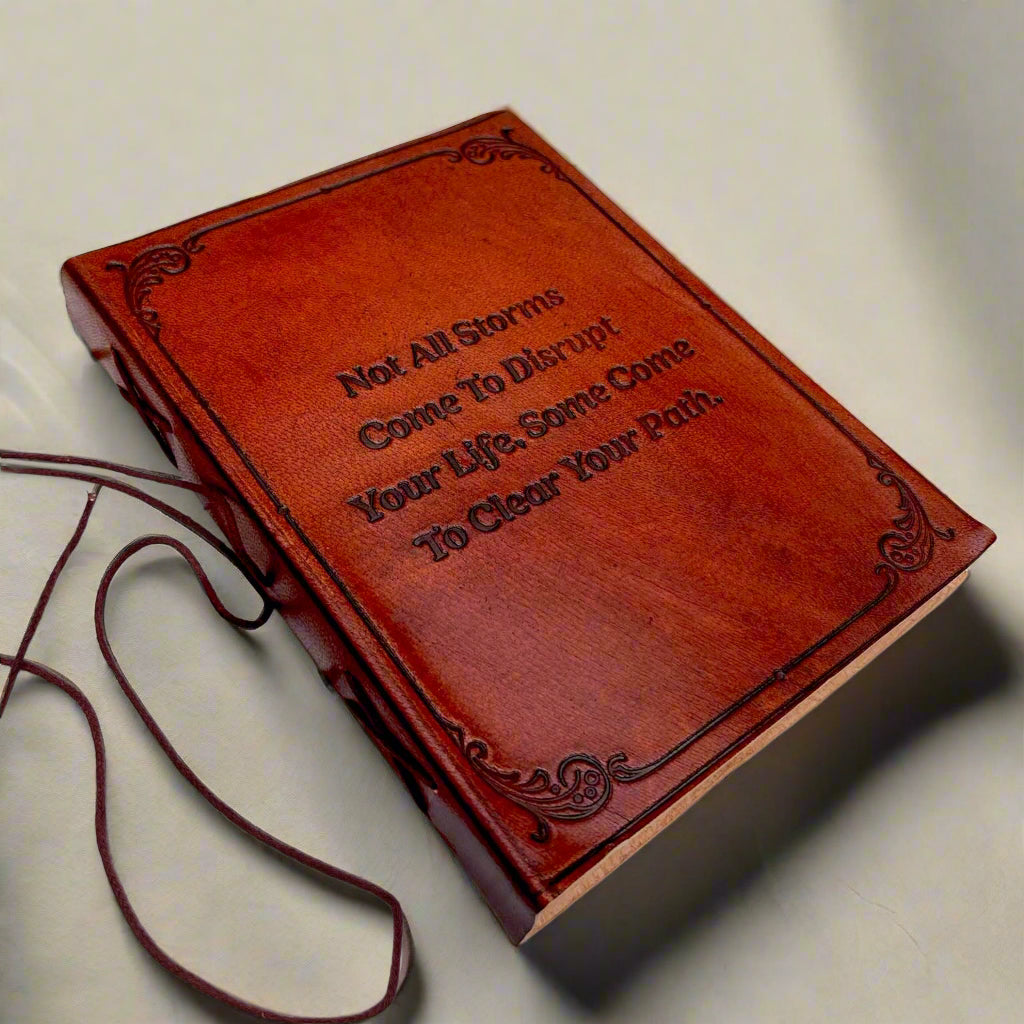 Handmade leather journal – eco-friendly and can be personalized, perfect for gifting