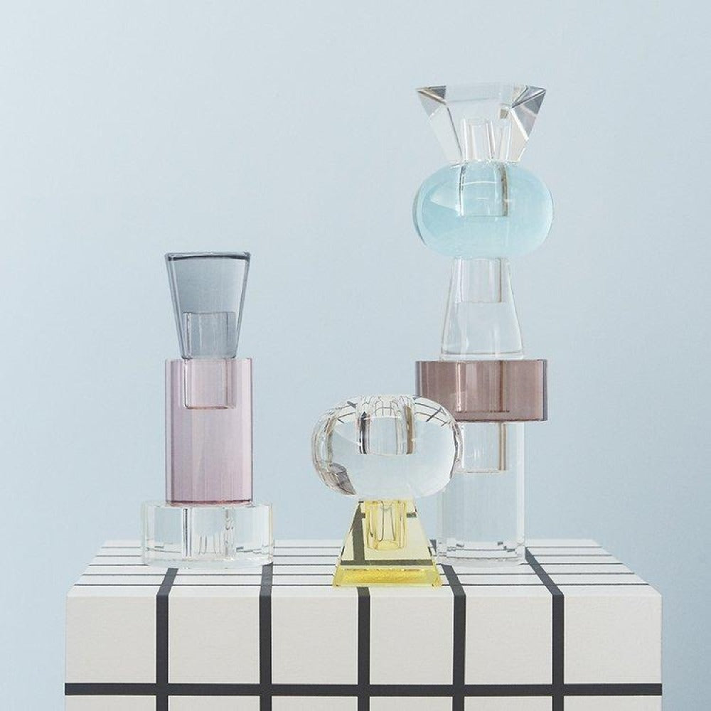 Nordic Candleholder In Clear Small Facet By Oyoy 2