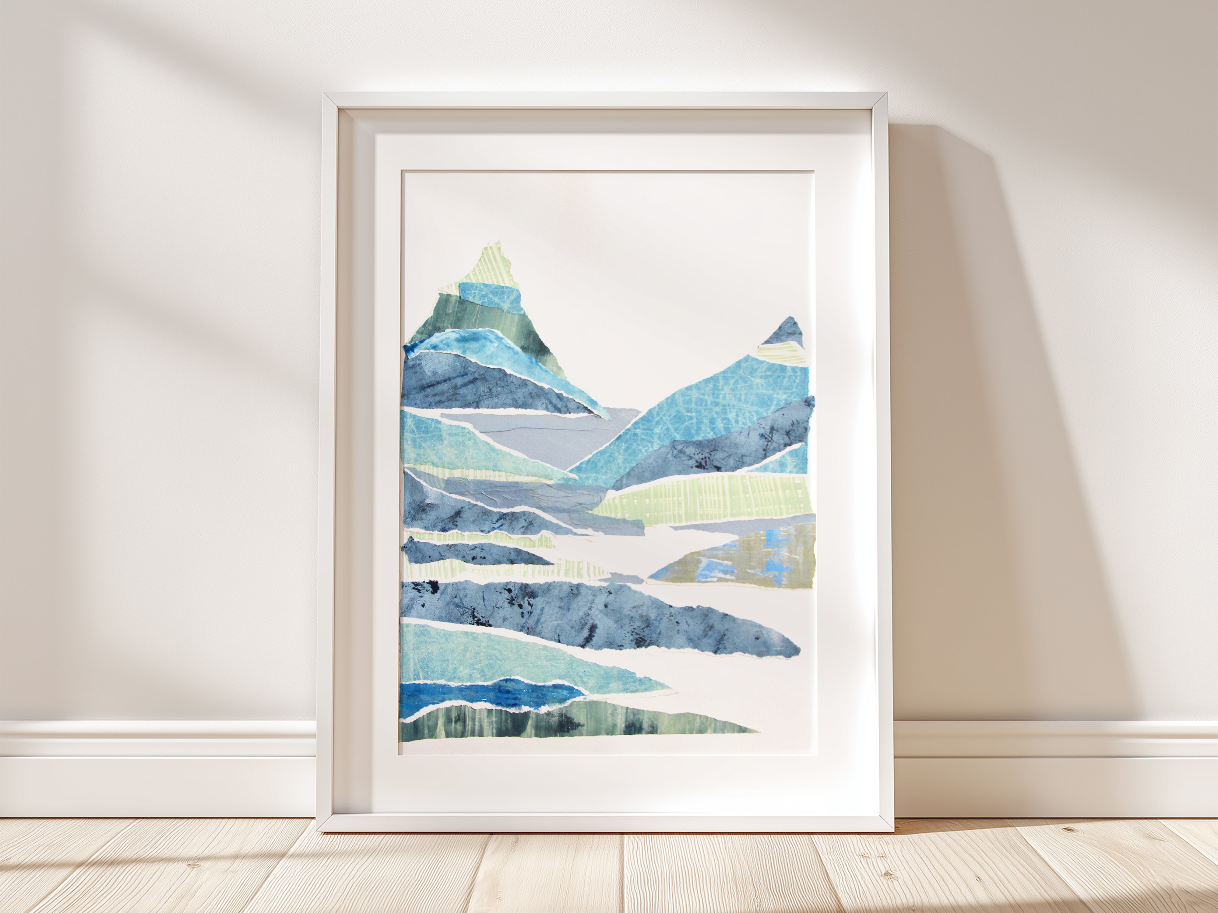 Layered Mountain Large Framed Print