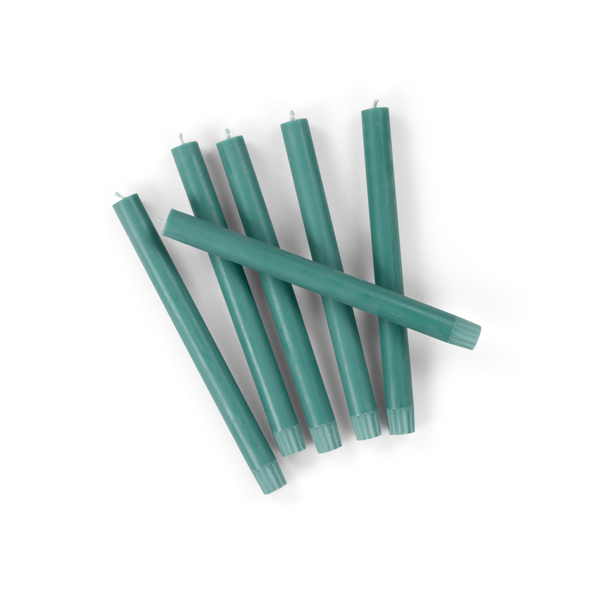 S/25 Beryl Green Dinner Candles