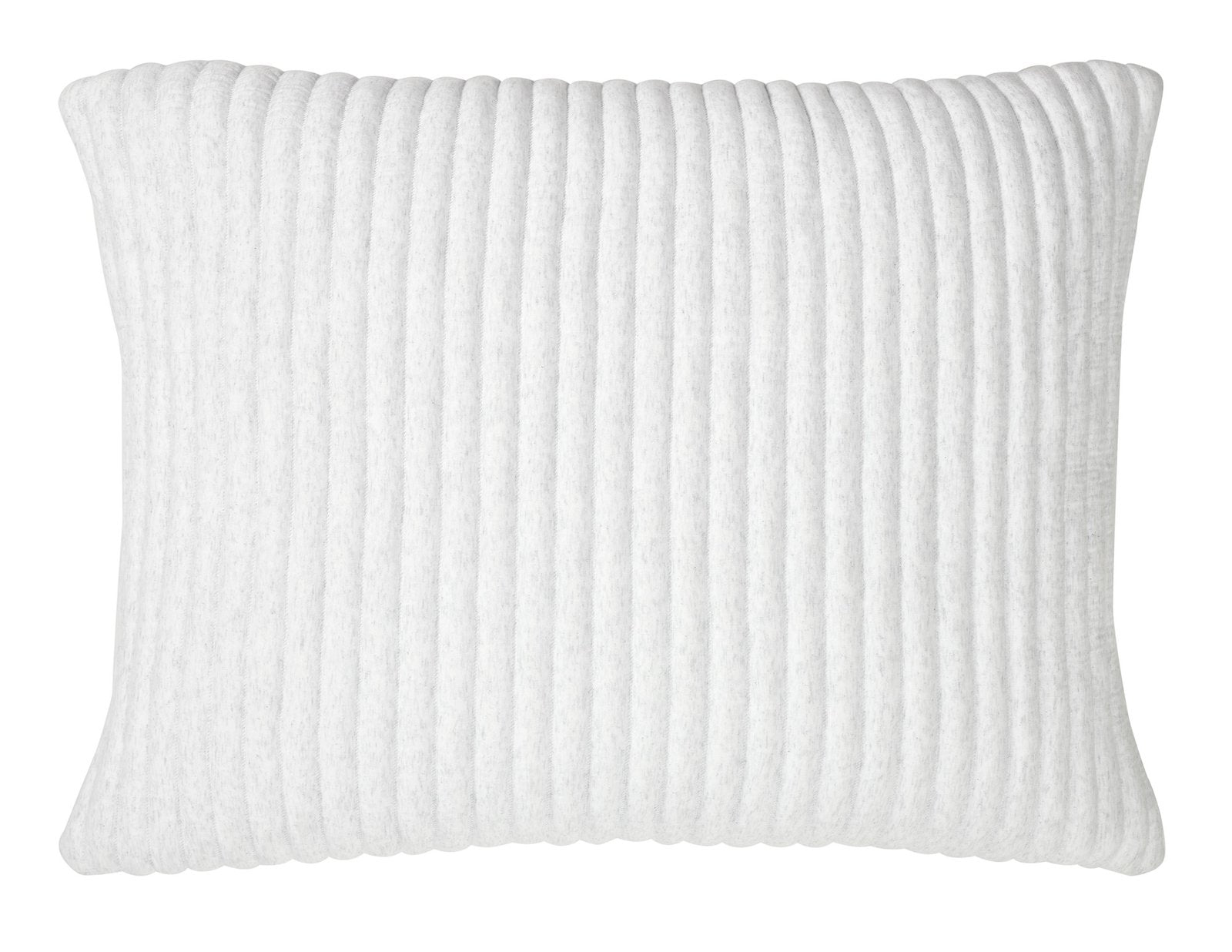 SS-367-2026_1|Textured white quilt with soft, plush ribbed stripes. Cozy and comfortable modern bedding for any stylish space.