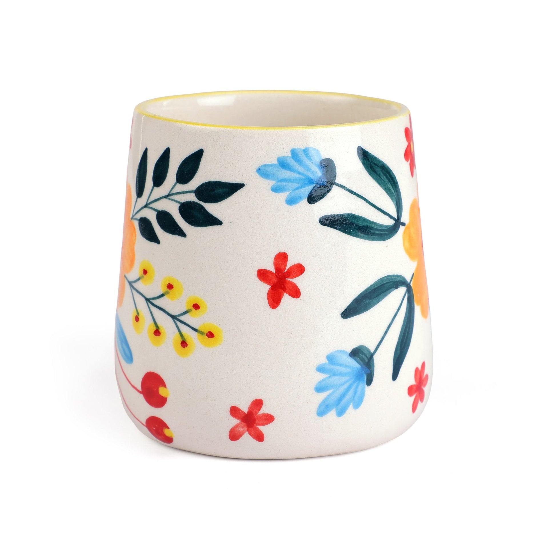 Floral Extravaganza Coffee Mug Multi 3.5x2.5 Inches - Casa Amarosa