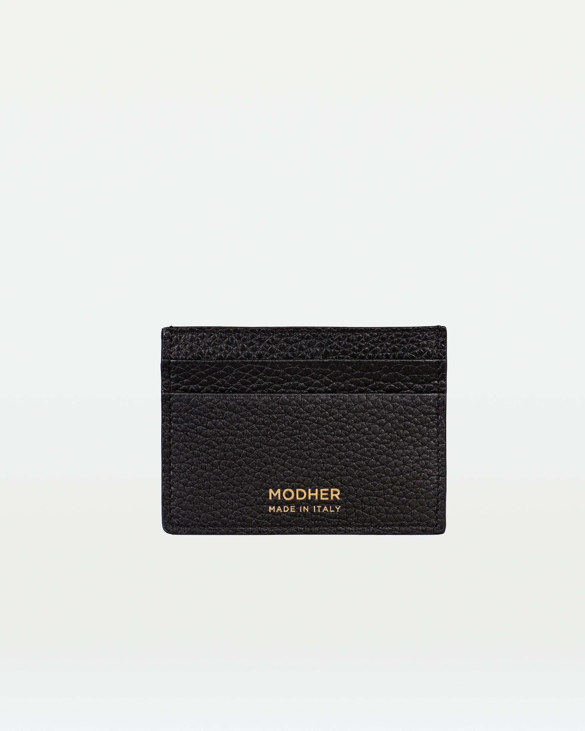 MODHER Leather credit card holder#color_black