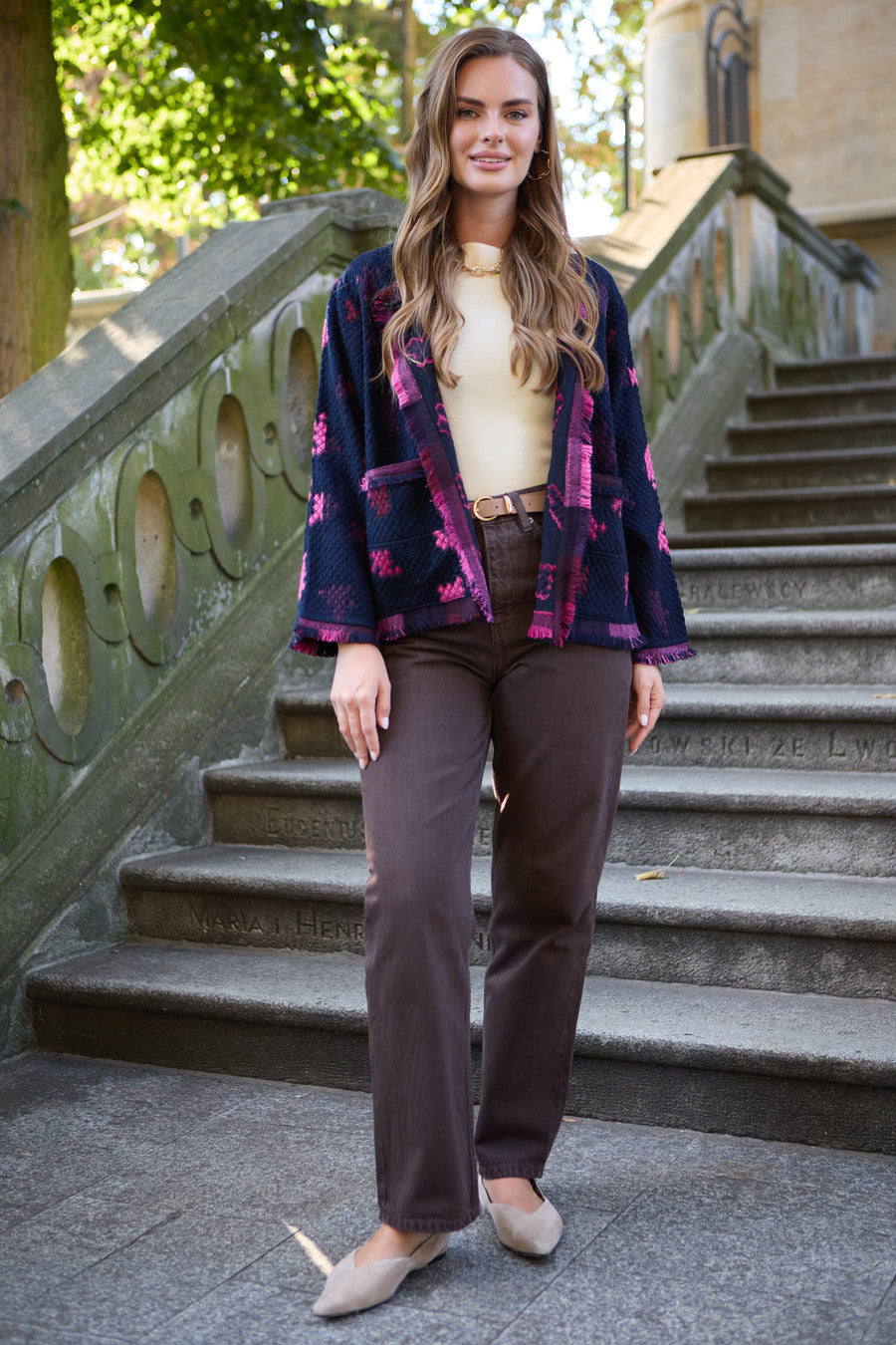 Abstract Bloom Short Jacket
