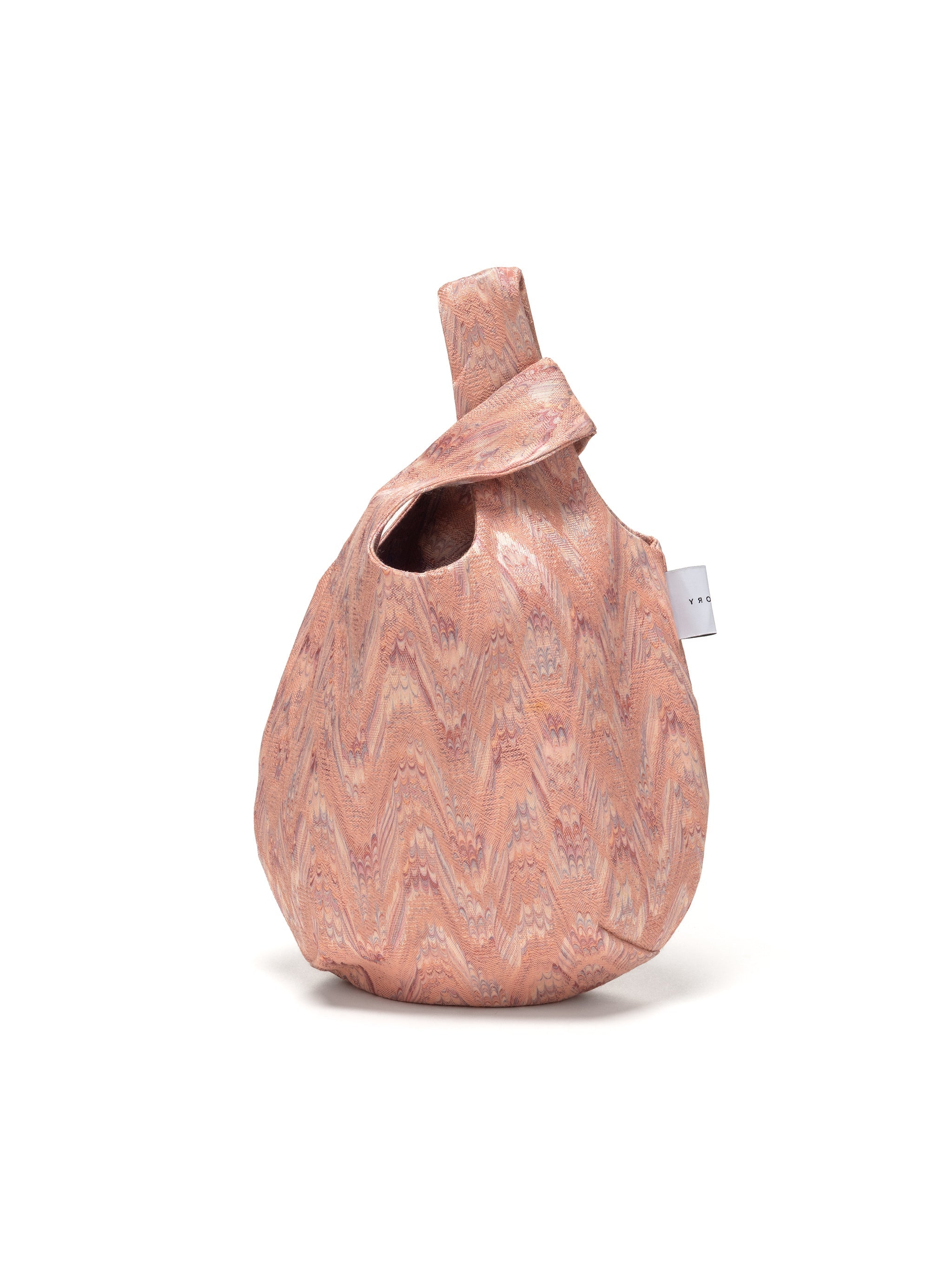 egg tote - vintage jacquard pink lumiere