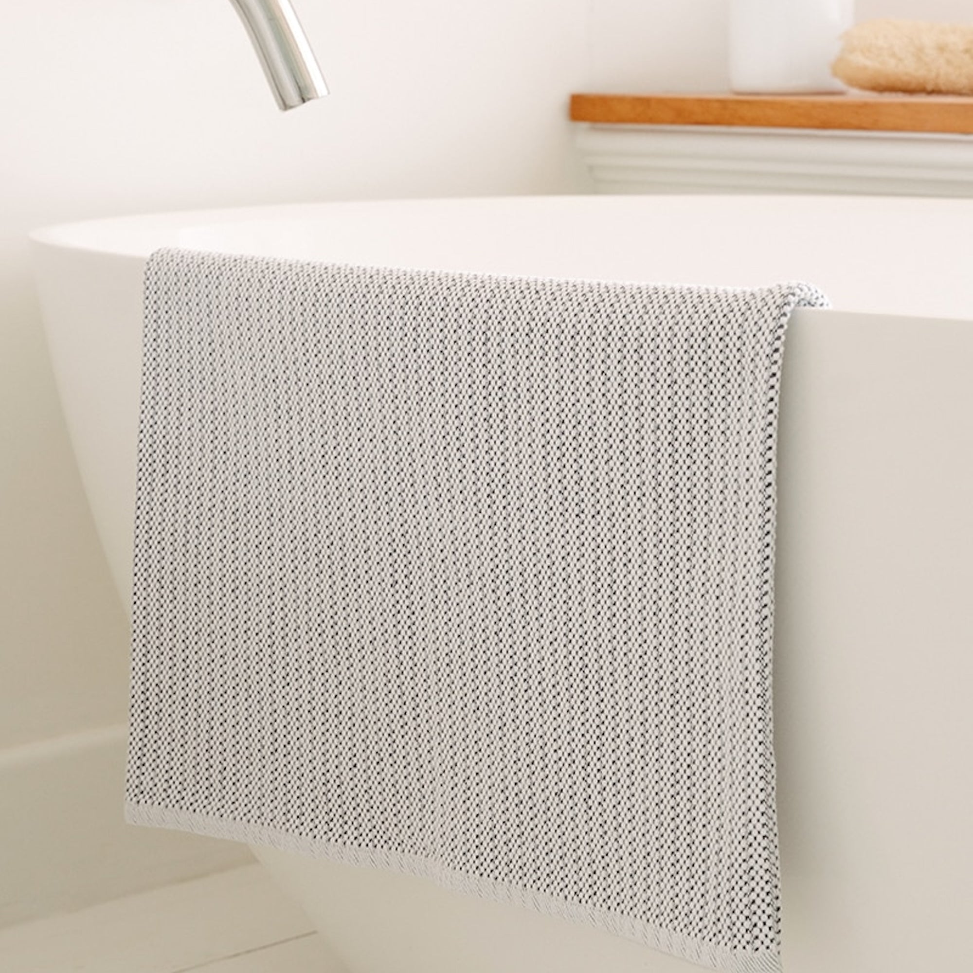 S/2 - Cotton Rib Bath & Shower Mat - Thumbnail 4