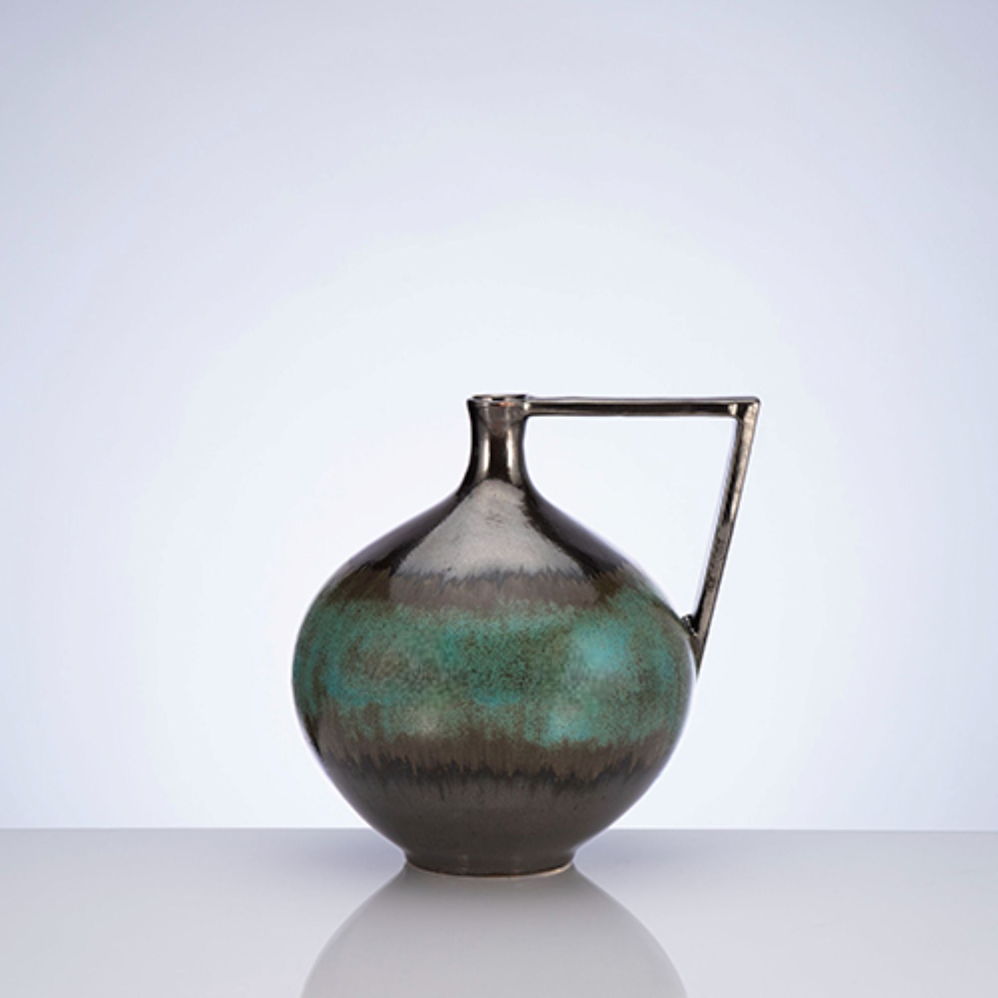 Turquoise Brushes Decorative Vessel - Thumbnail 2