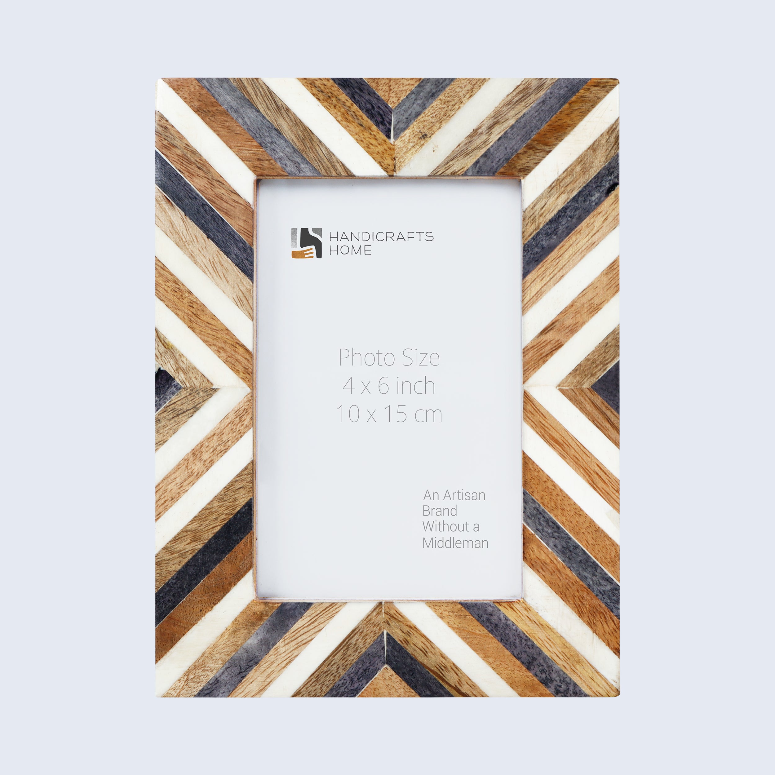 Picture Frames Hypno Daze Pattern Bone & Resin Inlay Collection in 3 Sizes