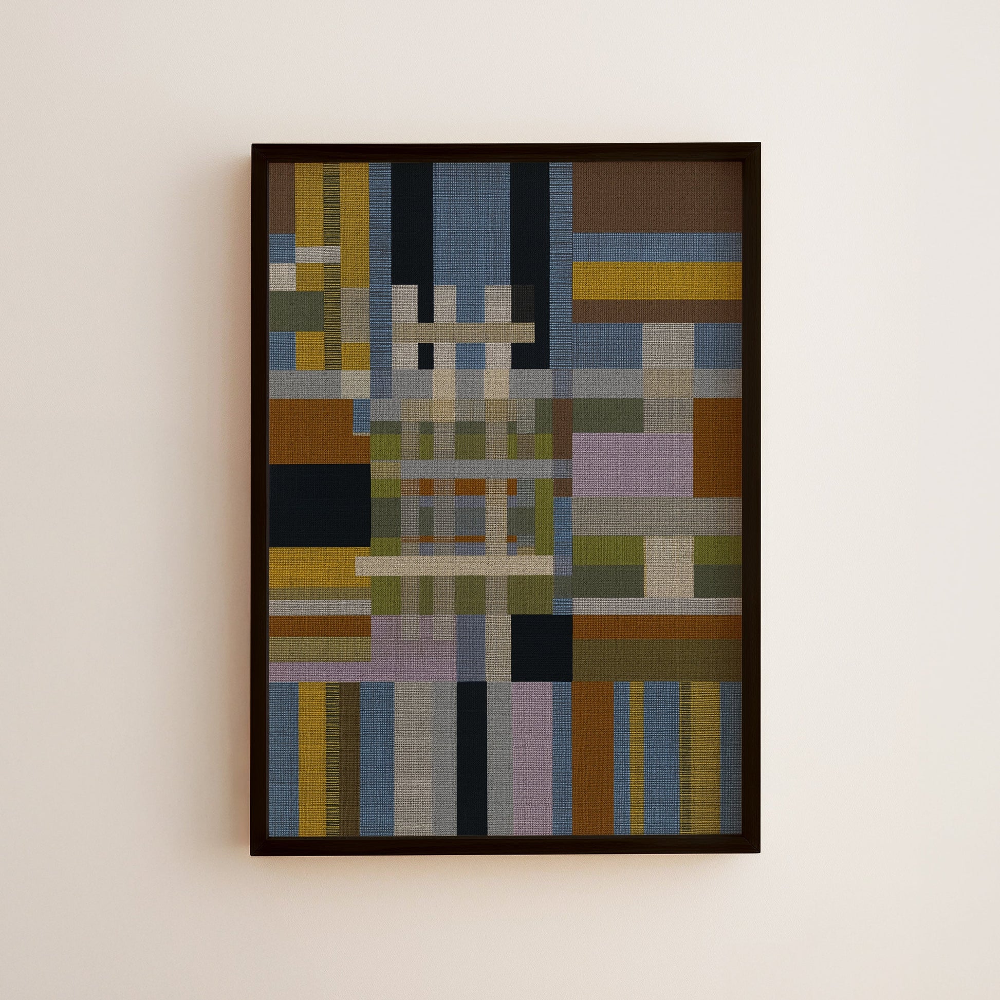 Woven Perspectives No. 08 — Geometric Abstract Art Print