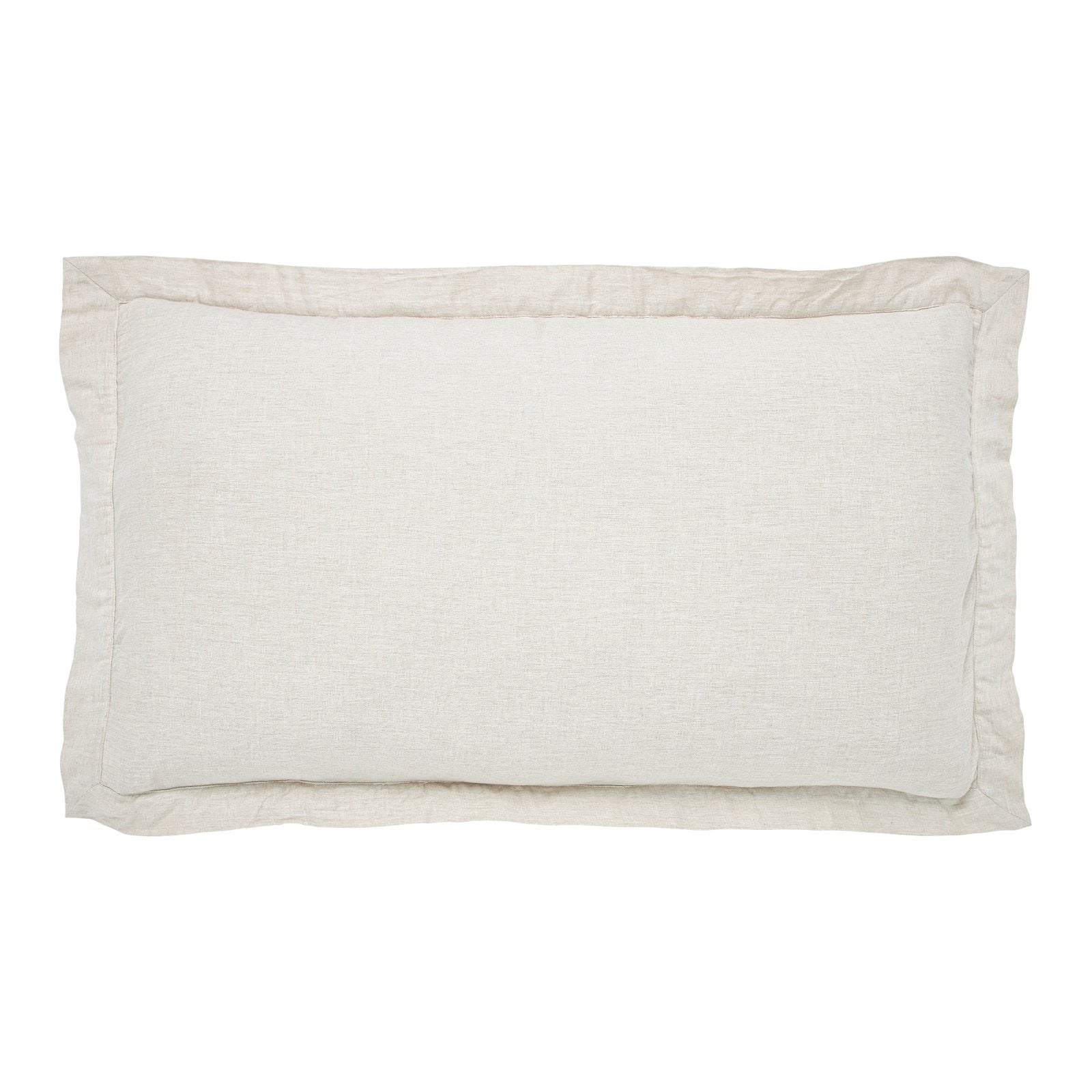 KS-036-2036_1|Natural linen duvet cover in a light cream hue with a subtle woven texture, providing a relaxed and chic bedroom style.