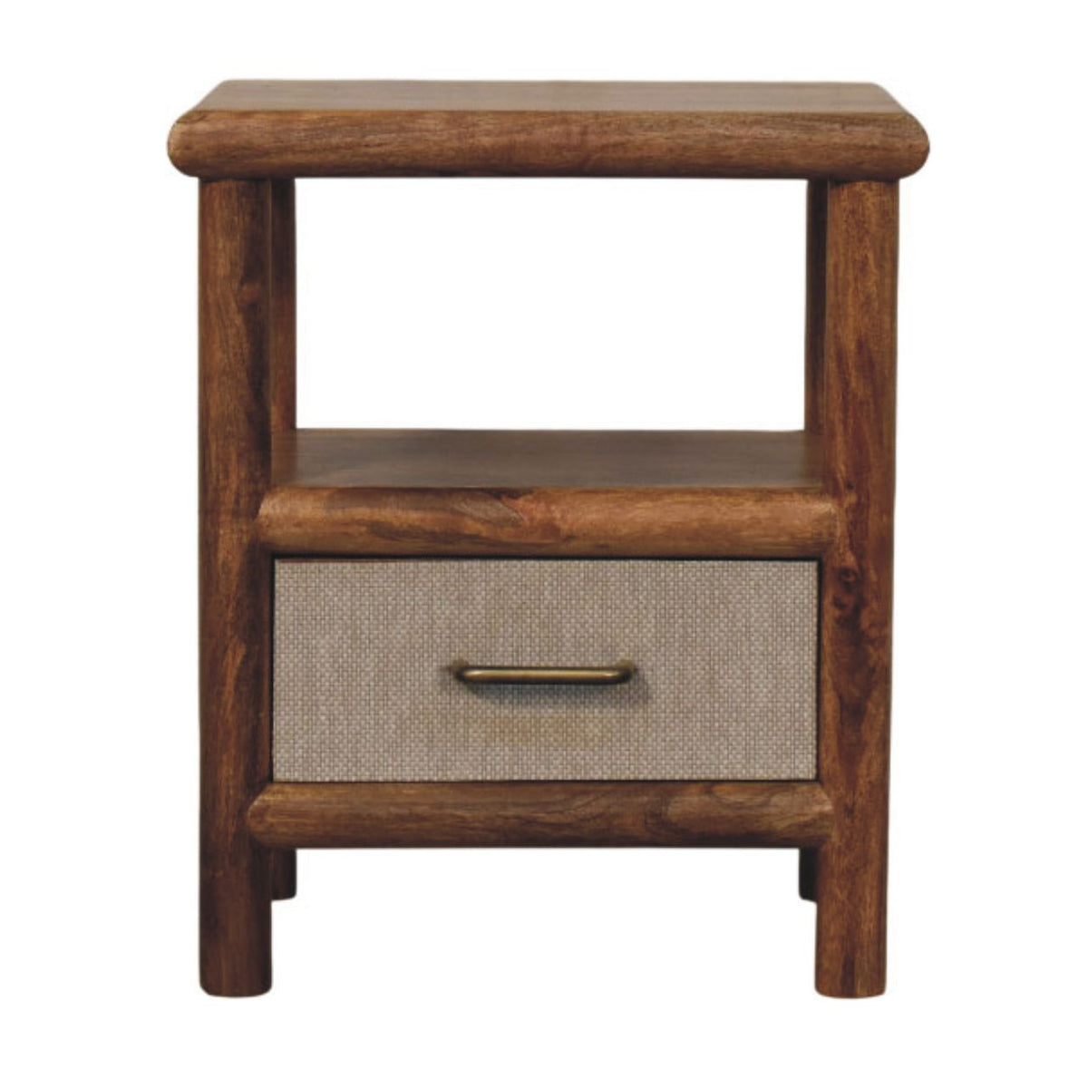 Solid Wood Solara Rattan Bedside Table