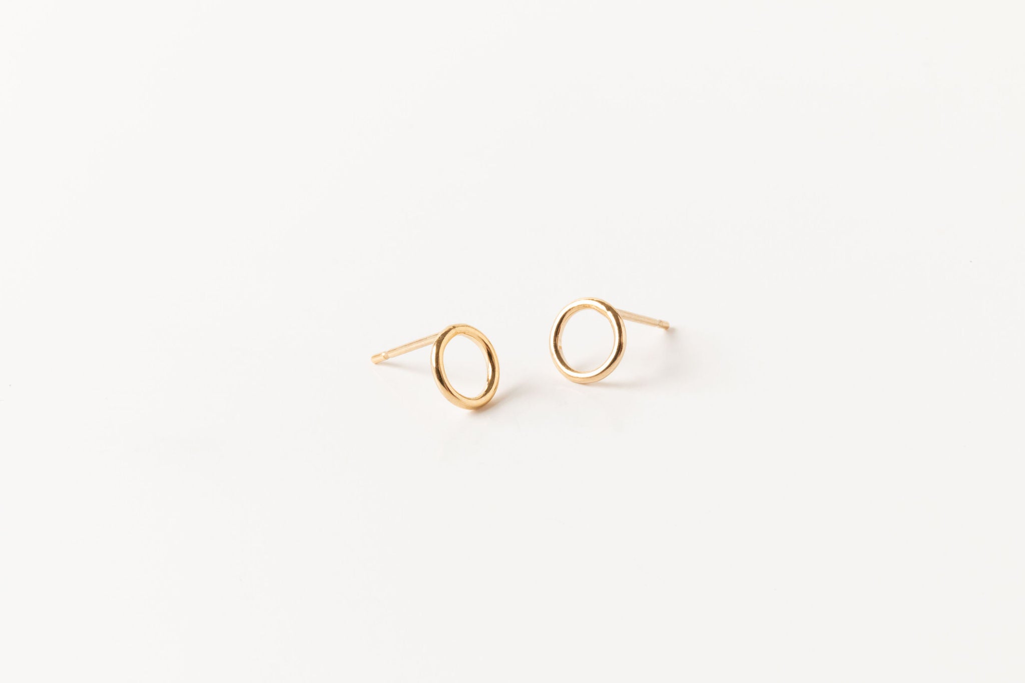 Margo Petite Circle Studs | Gold Fill
