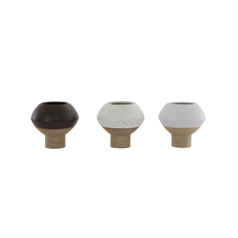 Hagi Mini Vase White Light Brown By Oyoy 3
