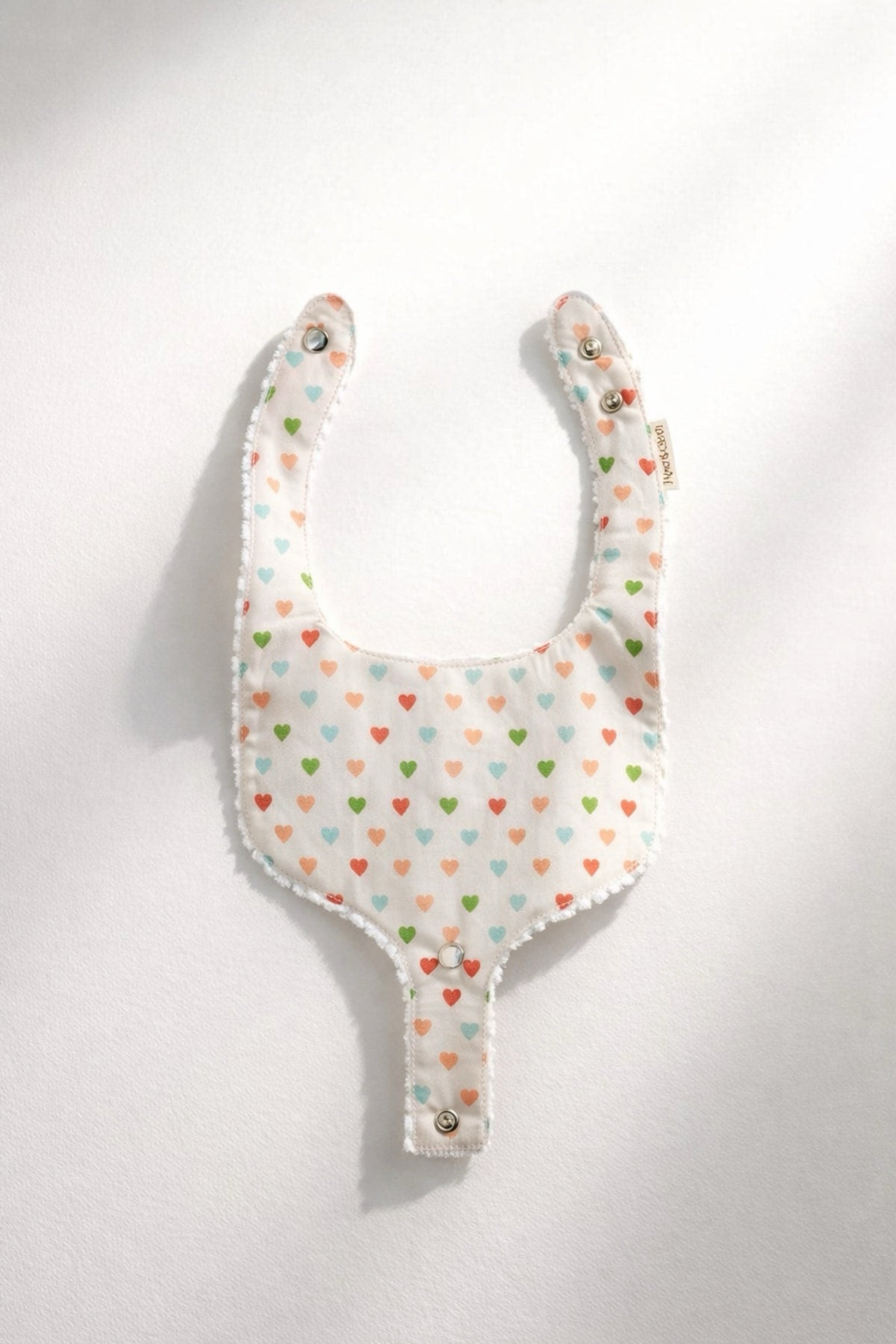 Soothe & Snap Pacifier Bib- Sweetheart Parade