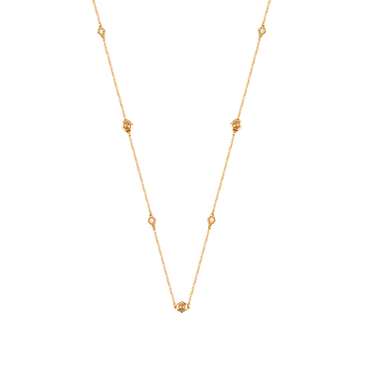 Dolcezza Longo Yellow Galaxy Diamond Necklace
