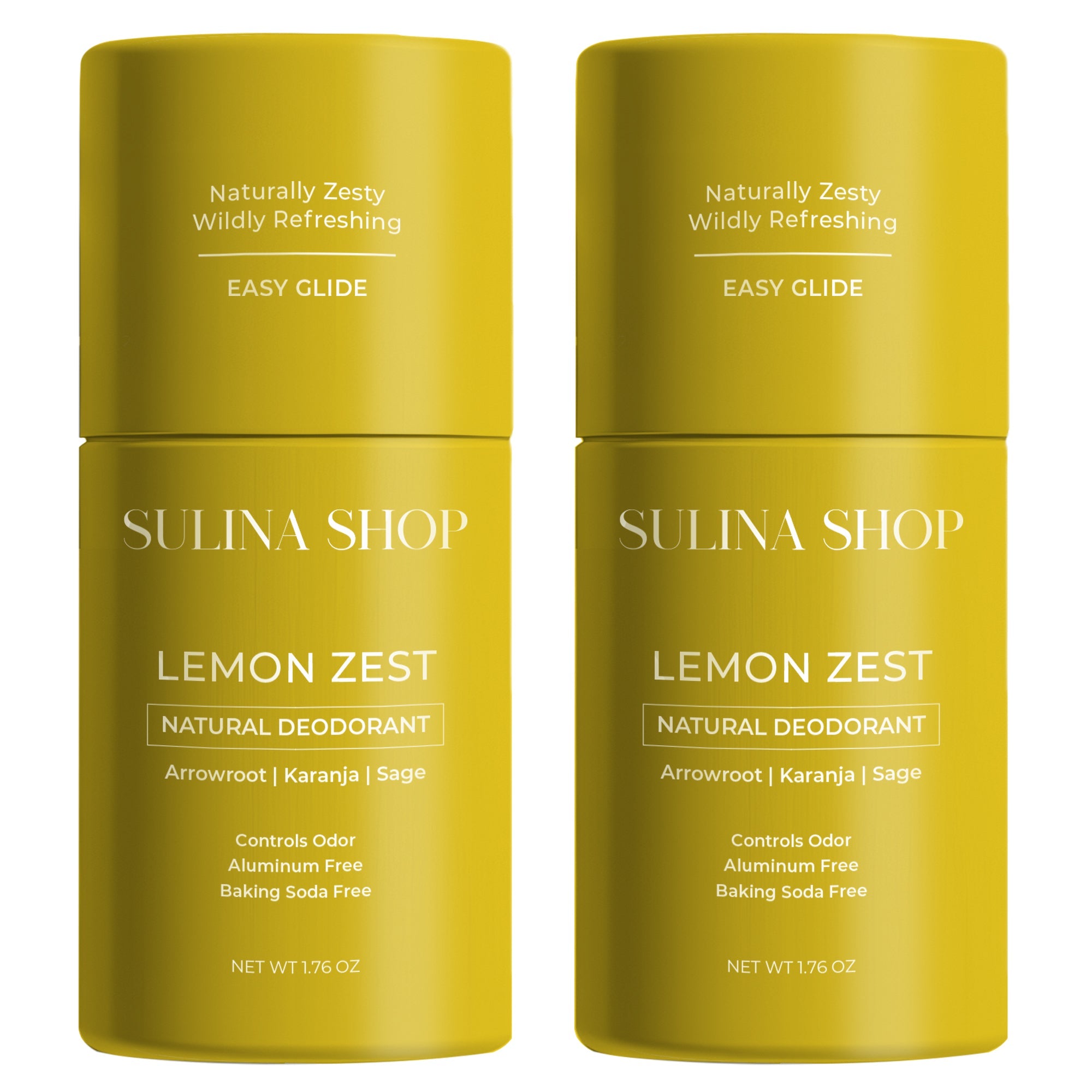 Lemon Zest Natural Deodorant Duo Set