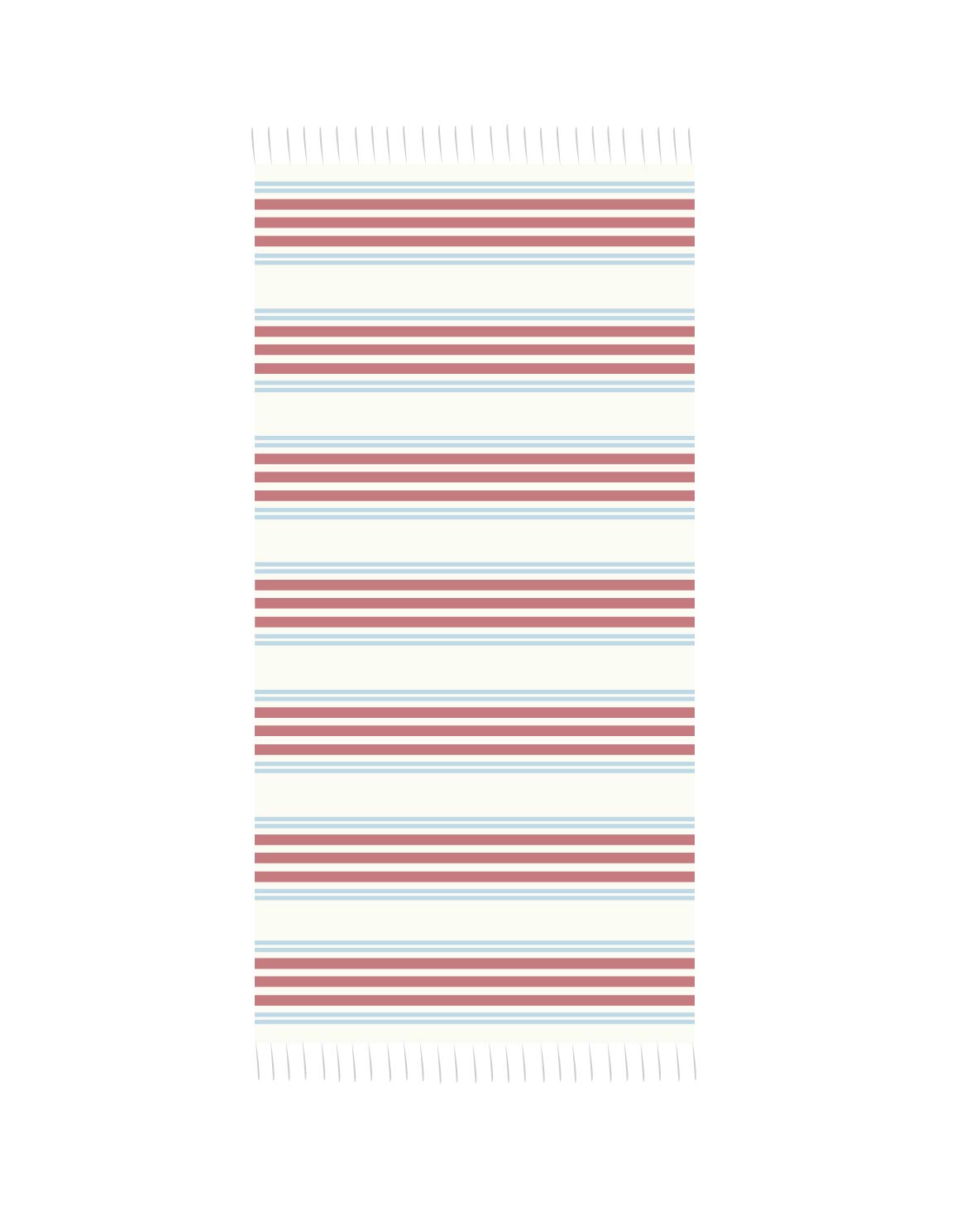 Others Handloom Towel Red/Blue