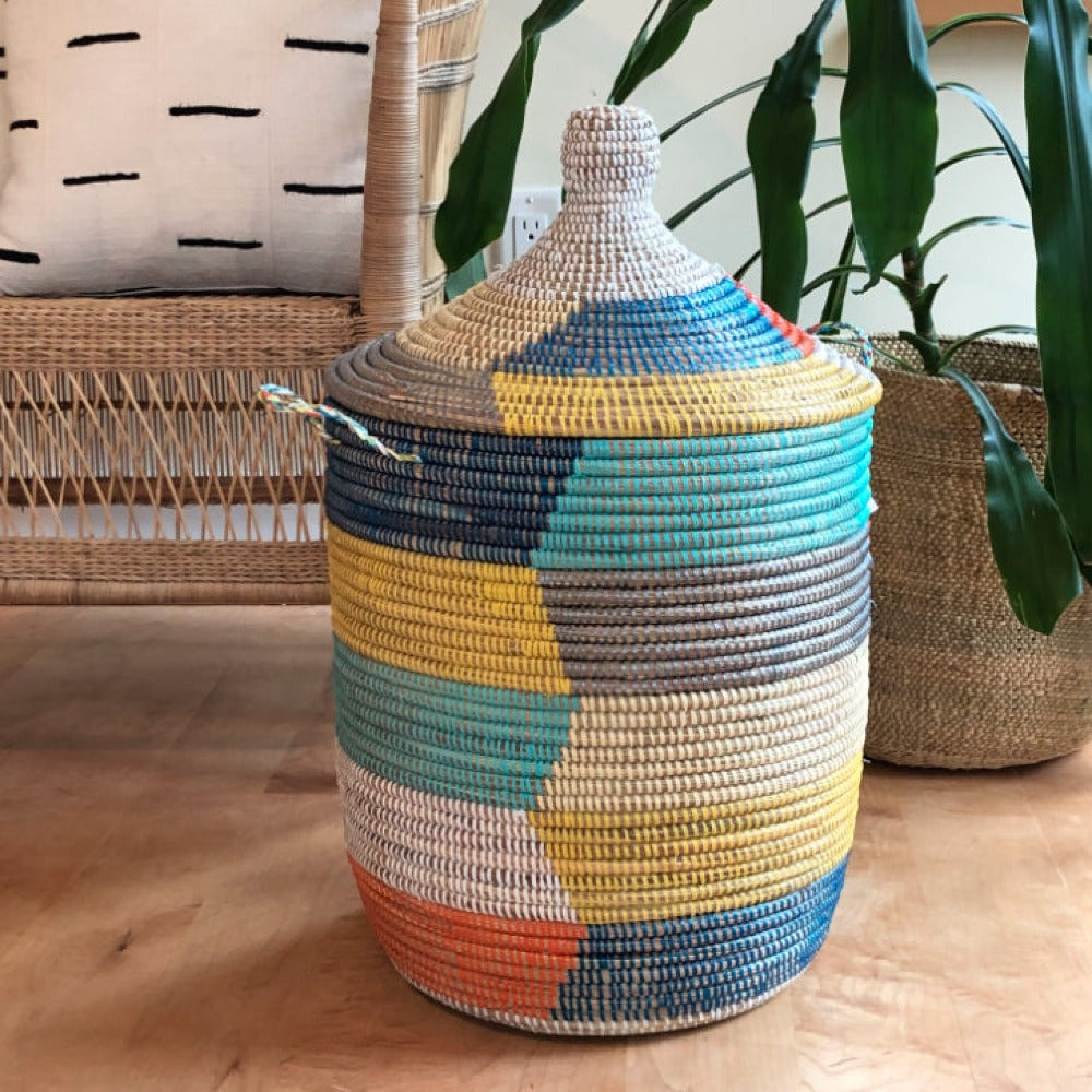 rainbow storage basket