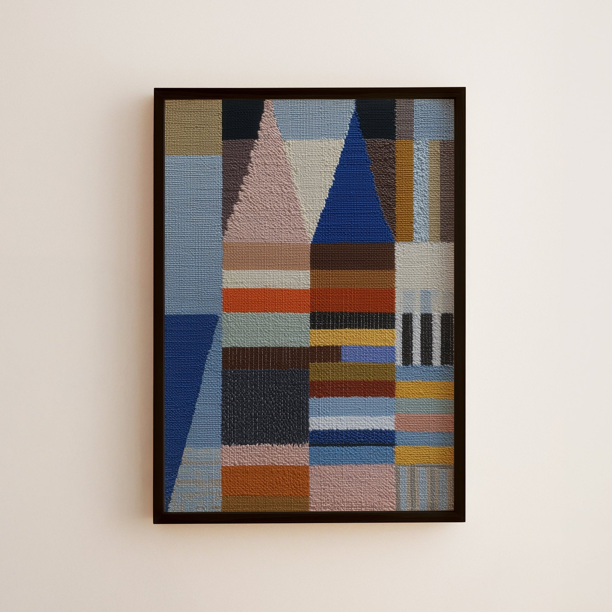 Woven Perspectives No. 04 — Geometric Abstract Art Print