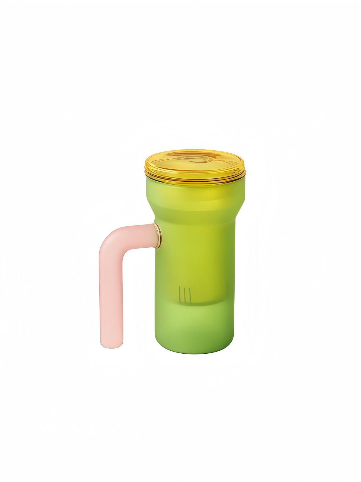 Color Play Lidded Glass Tea Infuser Mug – Cute Dopamine Loose Leaf Tea Cup for the Office, Dishwasher Safe -Mugs- Color Play Lidded Glass Tea Infuser Mug-green - INSPECIAL HOME