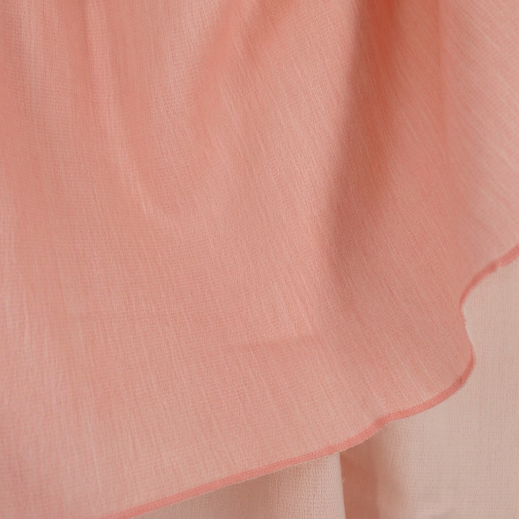 Weave detail of Pink & White reversible alpaca throw, Kani Collection
