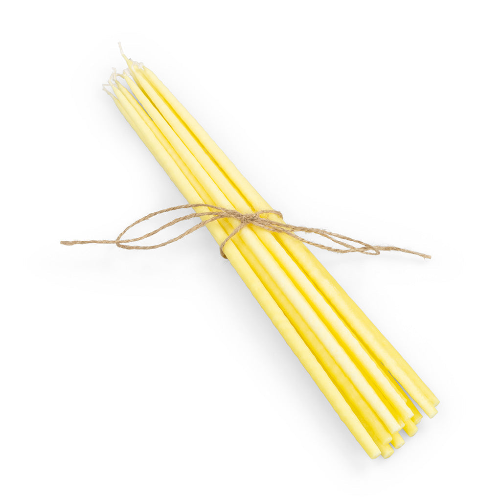 Thin Taper Candles - Primrose Yellow