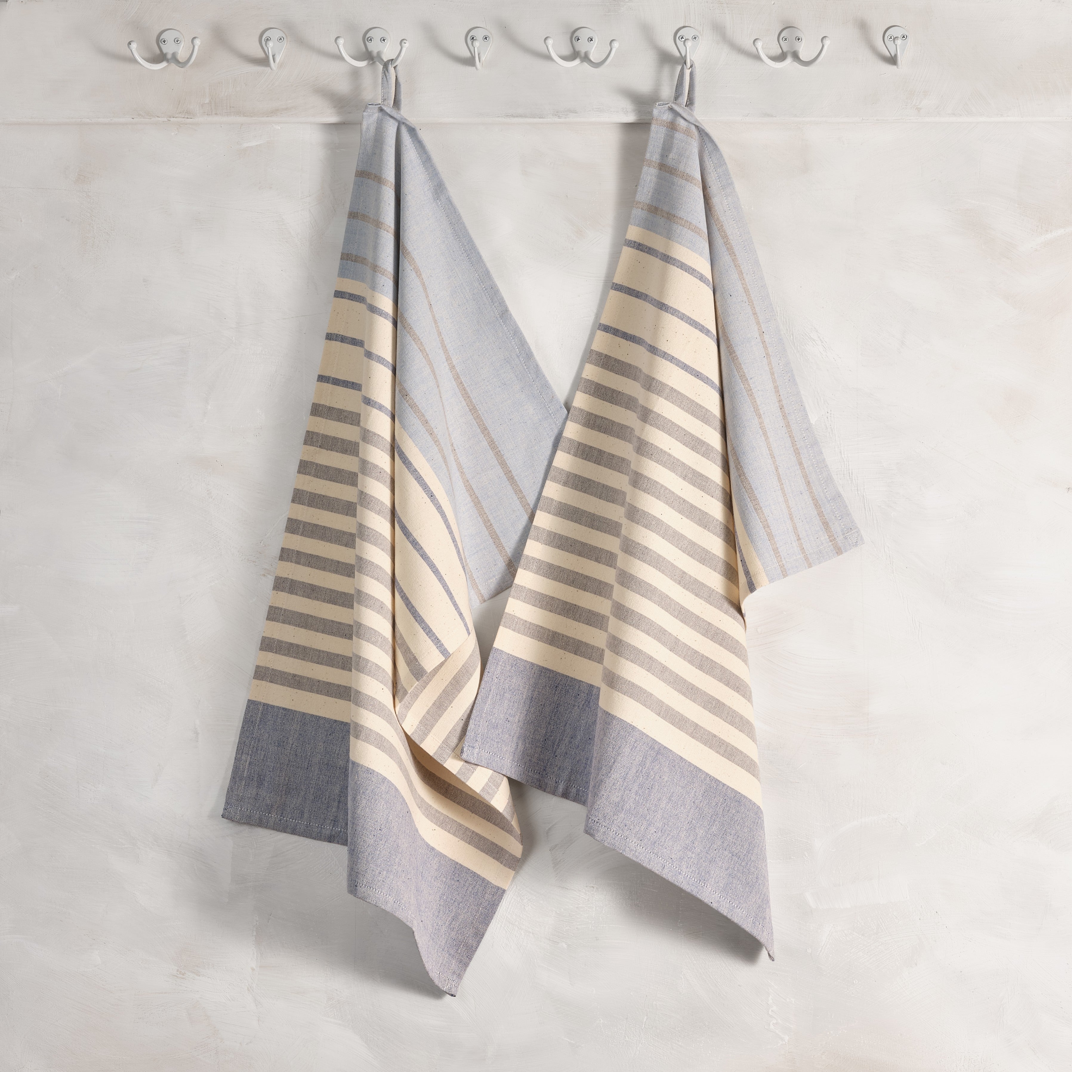 Handwoven Cotton Kitchen Towels | Set of 2 | Fair Trade | Airy Stripe