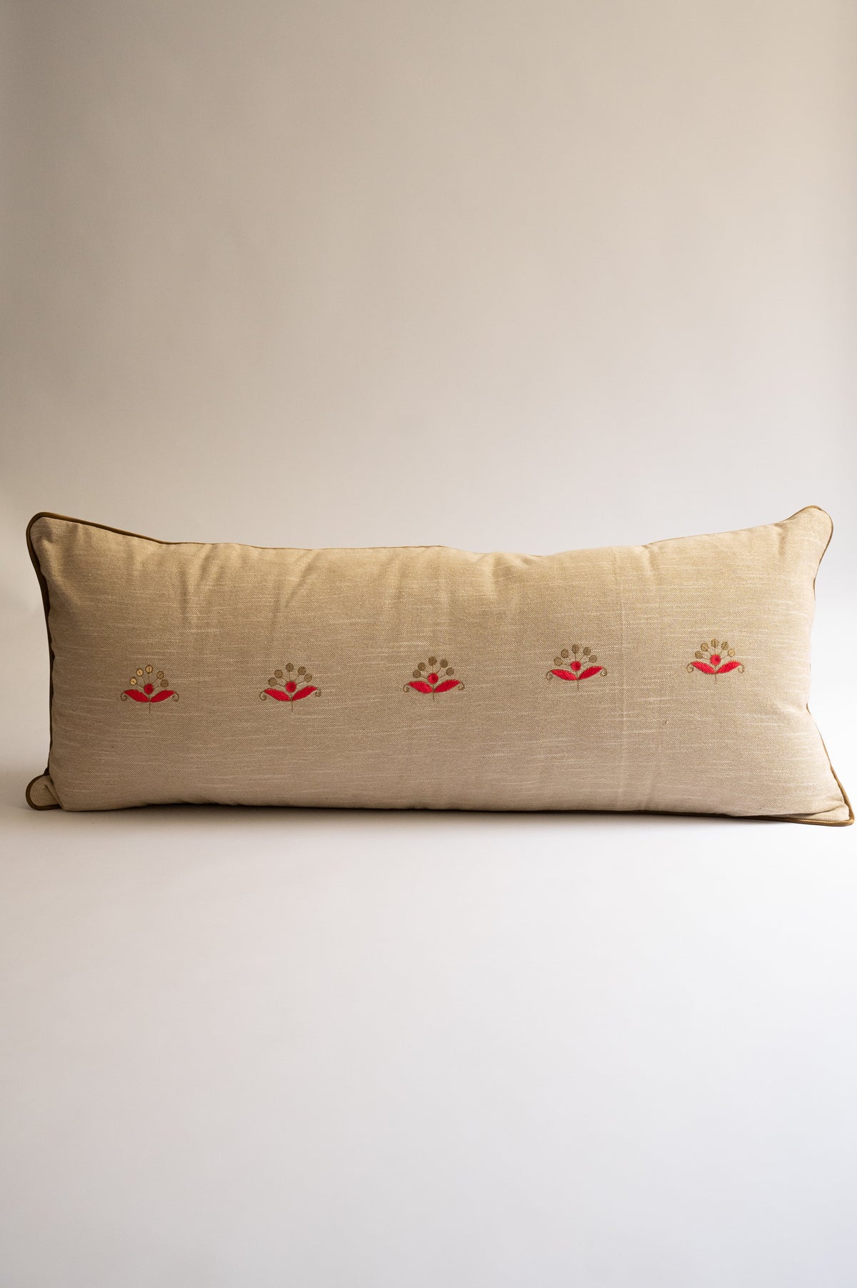 Gul Hand-Embroidered Lumbar Pillow