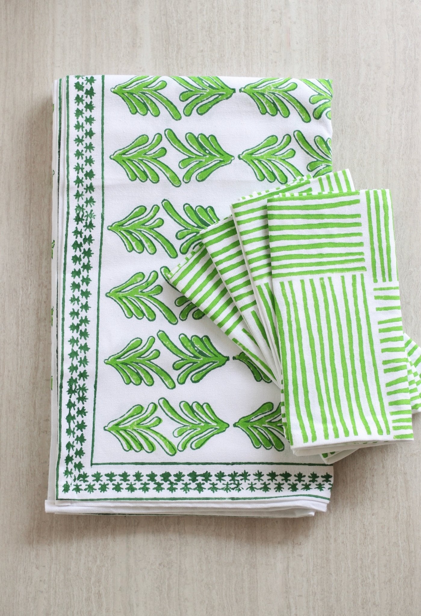 Table Throw - Palmetto, Evergreen & Vine - The Mended Company