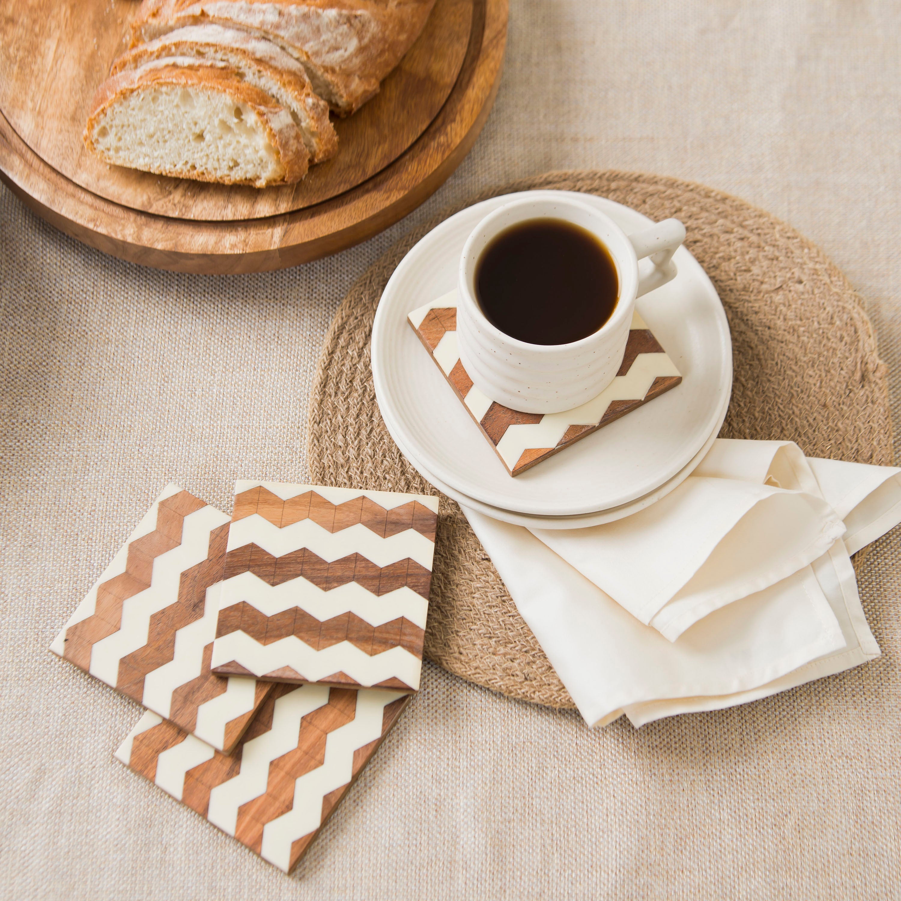 Marquewood Chevron Coasters - Thumbnail 3