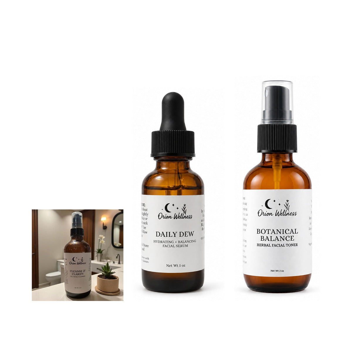 Complete Hydration Ritual bundle by Orion Wellness on white