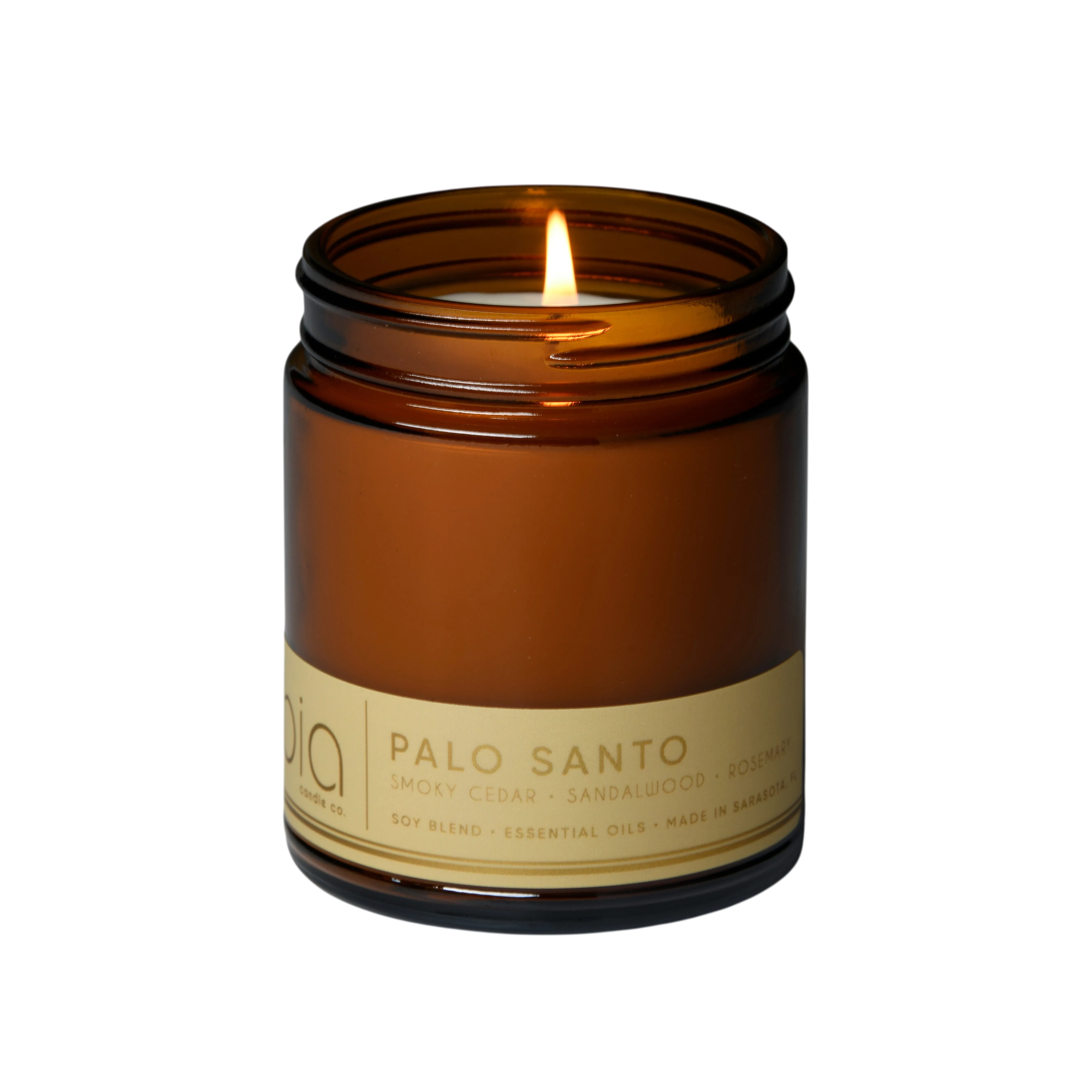 Palo Santo Soy Blend Candle — Cedarwood, Incense & Sandalwood