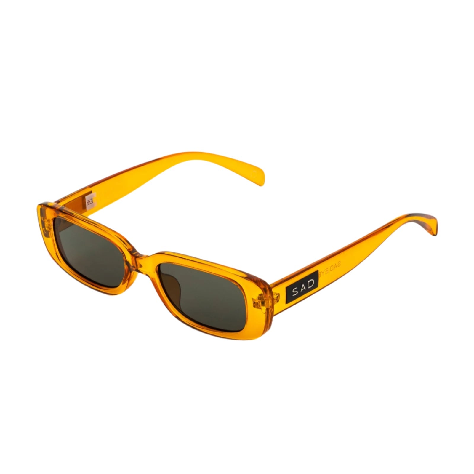 Sad Eyewear Bouquet rectangle sunglasses in amber with UV protection lenses
