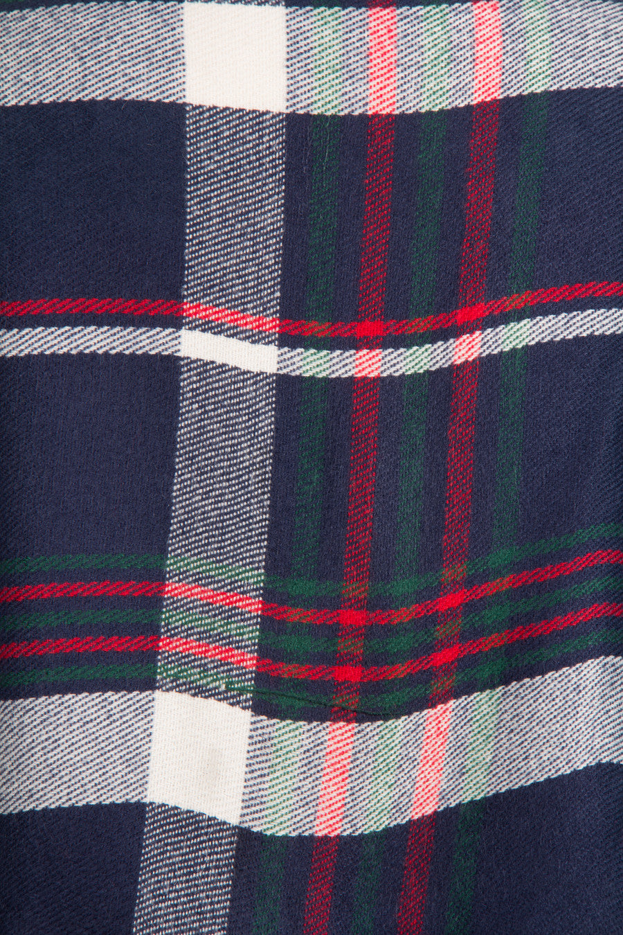 Plaid Tassel Buttoned Poncho - Navy