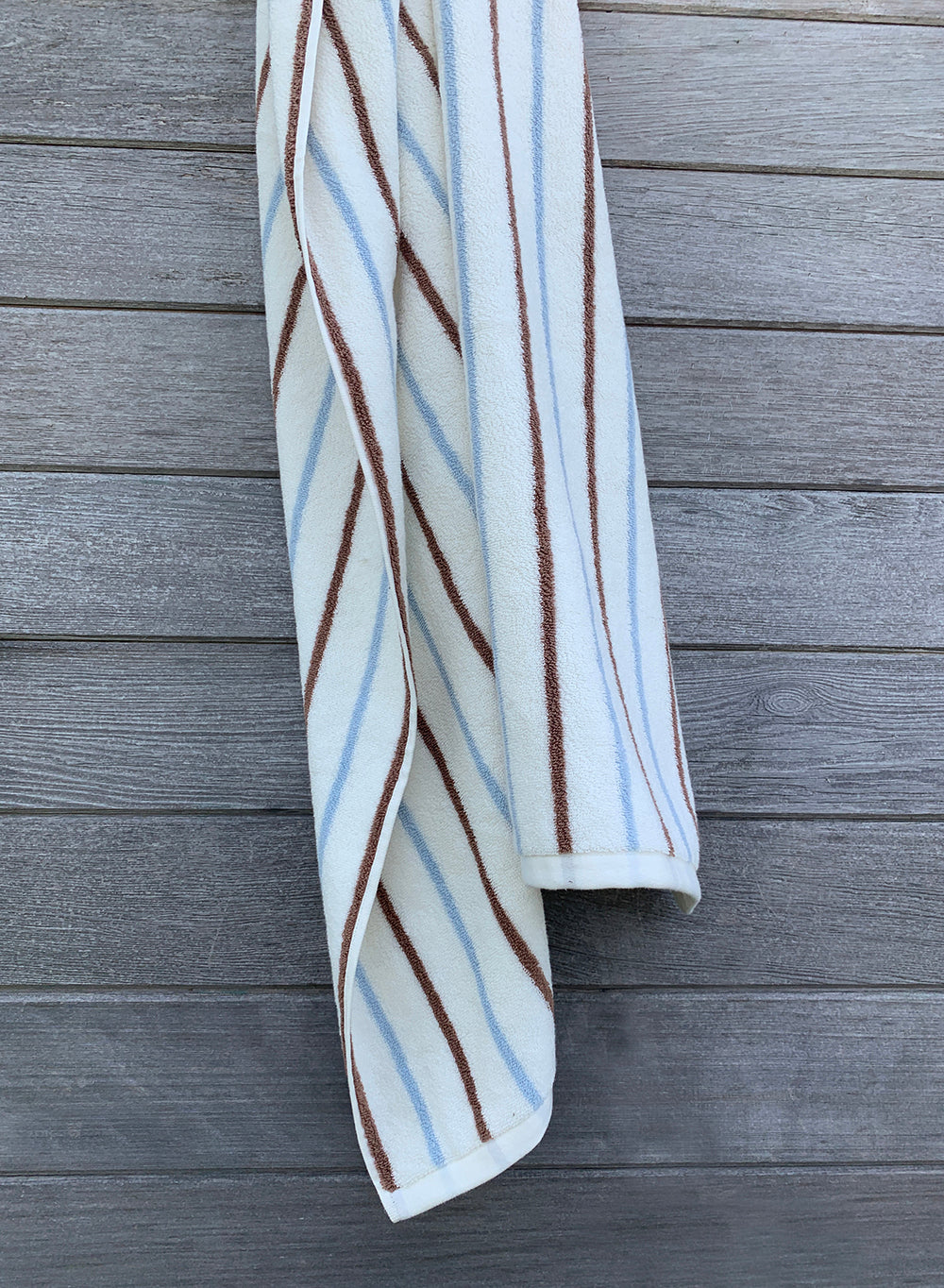 Raita Towel Medium Caramel Ice Blue 6