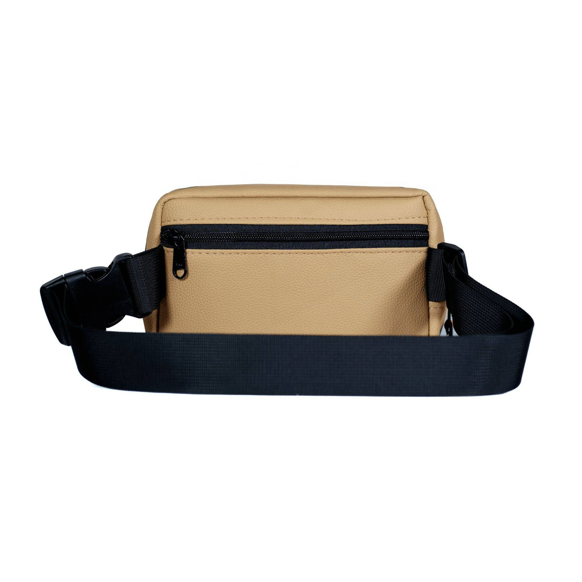 Vegan Leather Crossbody Belt Bag Ecodunia #color_latte